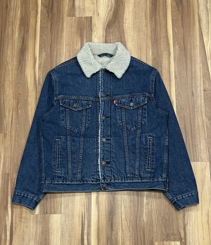 Levi's Levi's Type III Sherpa Lined Denim Jacket Size US M / EU 48-50 / 2 - 1 Thumbnail