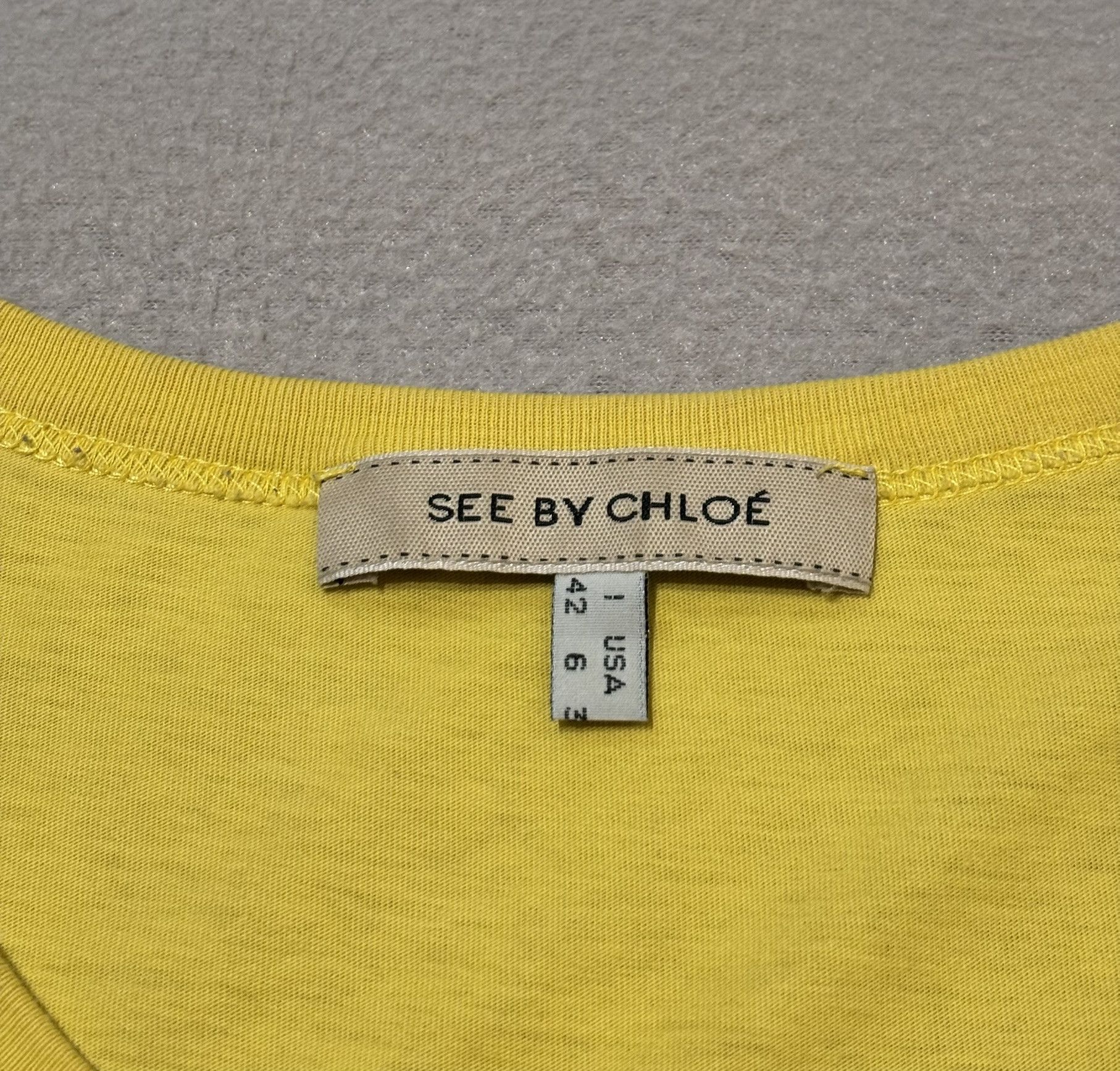 See by Chloe See By Chloe Yellow T-Shirt size 42 Size M / US 6-8 / IT 42-44 - 15 Thumbnail