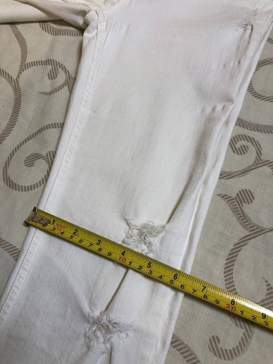 Allsaints ALL SAINTS Women's Fit skinny Distressed jeans white Size 28" / US 6 / IT 42 - 14 Thumbnail
