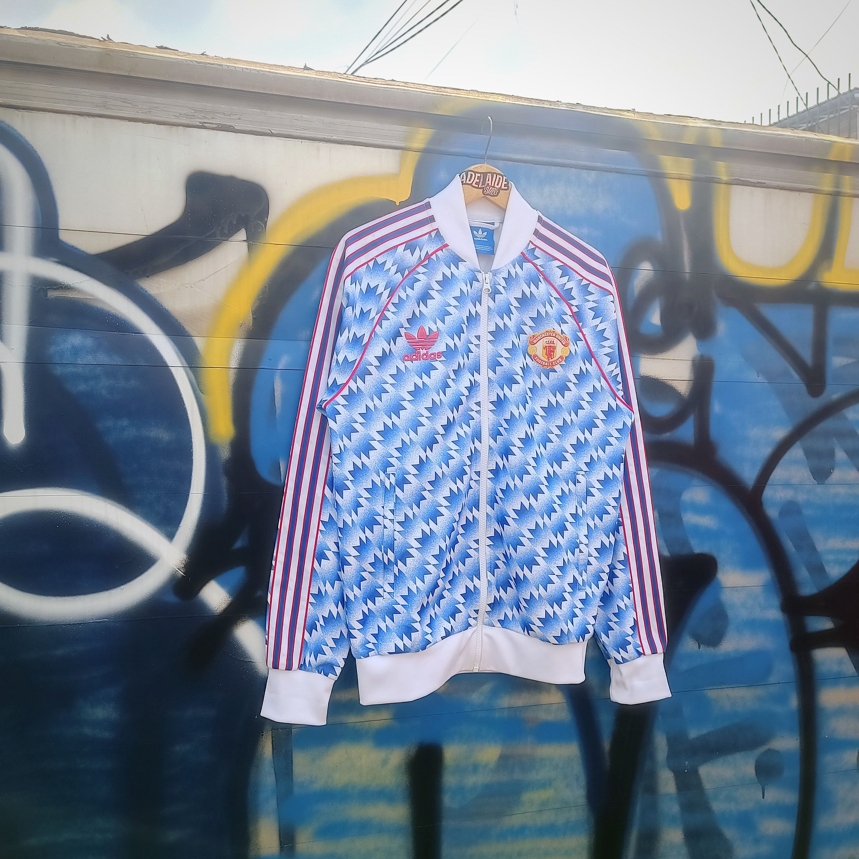 Adidas Adidas Manchester United Repro 1990-1992 Away Tracktop Size US M / EU 48-50 / 2 - 3 Thumbnail
