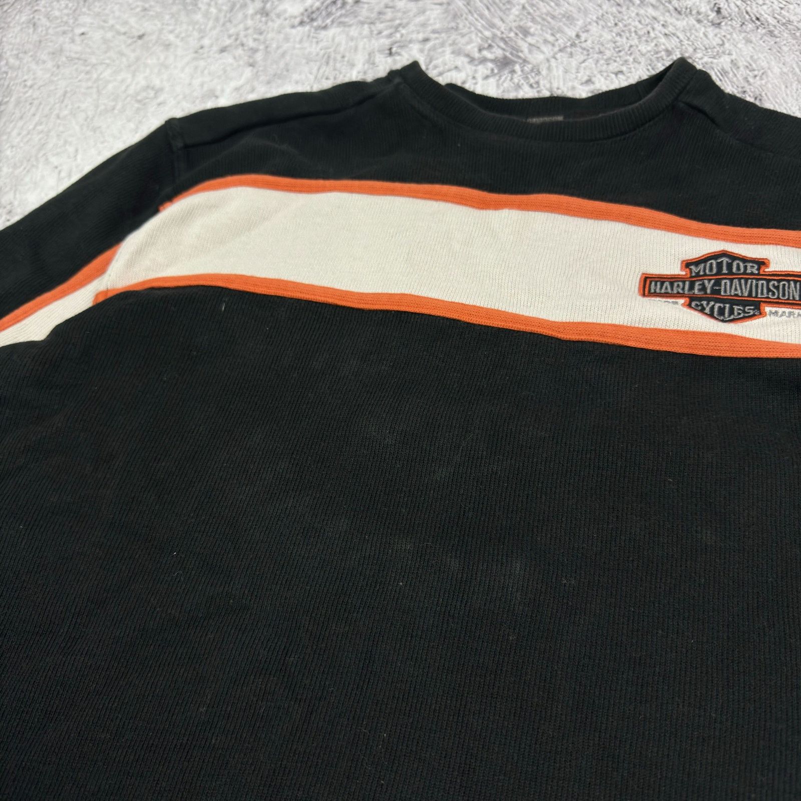 Harley Davidson VTG Harley-Davidson Men's Black Cotton Pullover Sweatshirt S Size US S / EU 44-46 / 1 - 7 Thumbnail