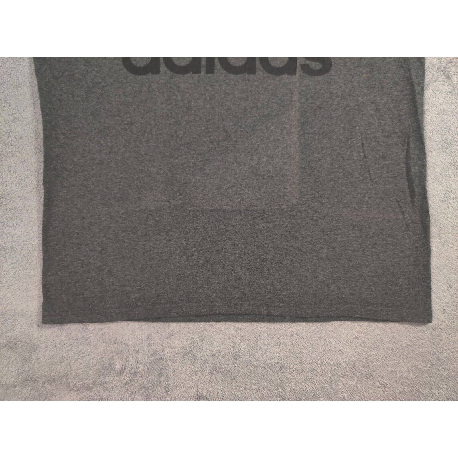 Adidas Adidas Shirt Adult Mens Large Dark Gray Black 3 Striped Logo Size US L / EU 52-54 / 3 - 4 Thumbnail