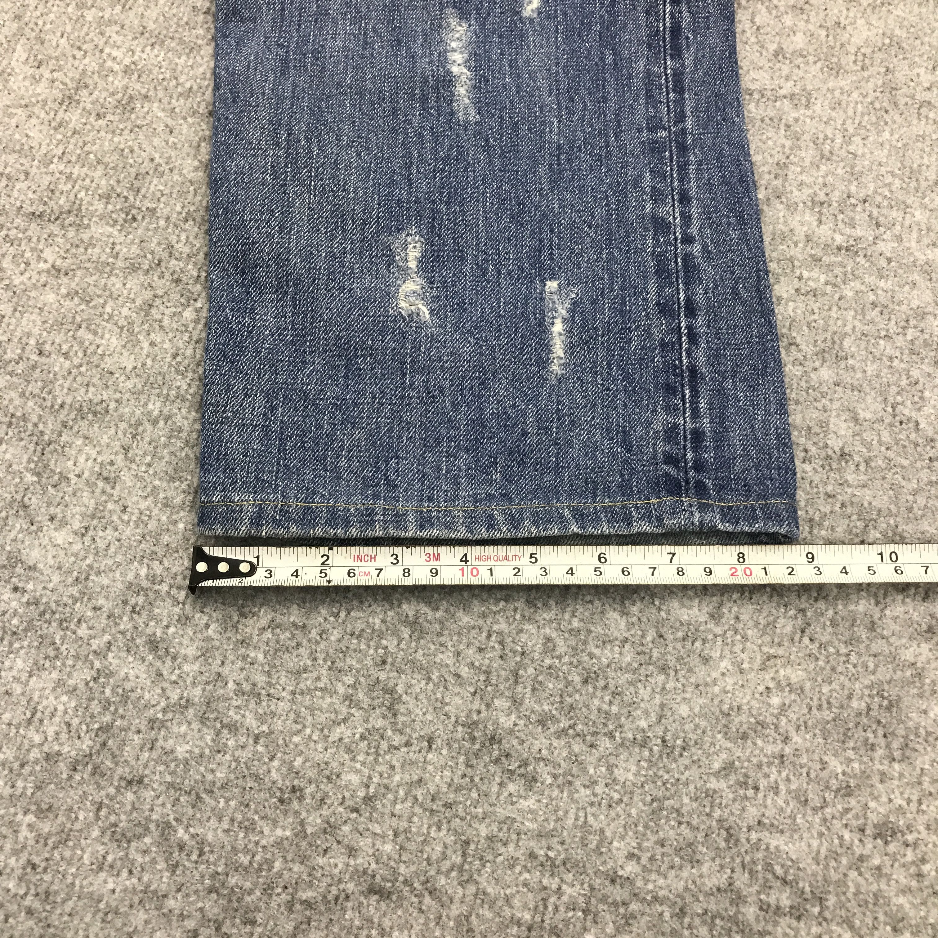 Edwin × Japanese Brand BAGGY STYLE EDWIN JAPAN DISTRESSED DENIM PANTS Size US 32 / EU 48 - 11 Thumbnail