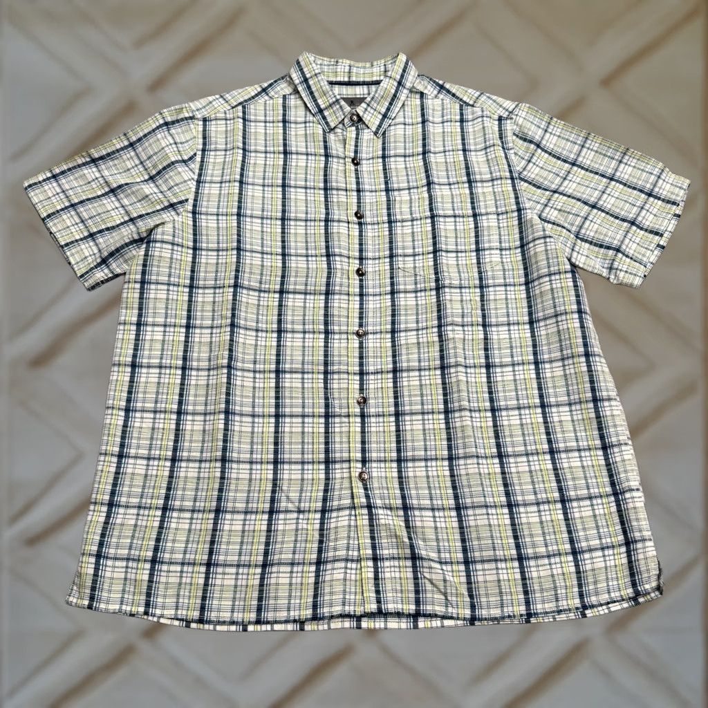 Royal Robbins Royal Robbins Button-Down Shirt Mens Large Green Blue Plaid Short Sleeve Casual Size US L / EU 52-54 / 3 - 1 Thumbnail