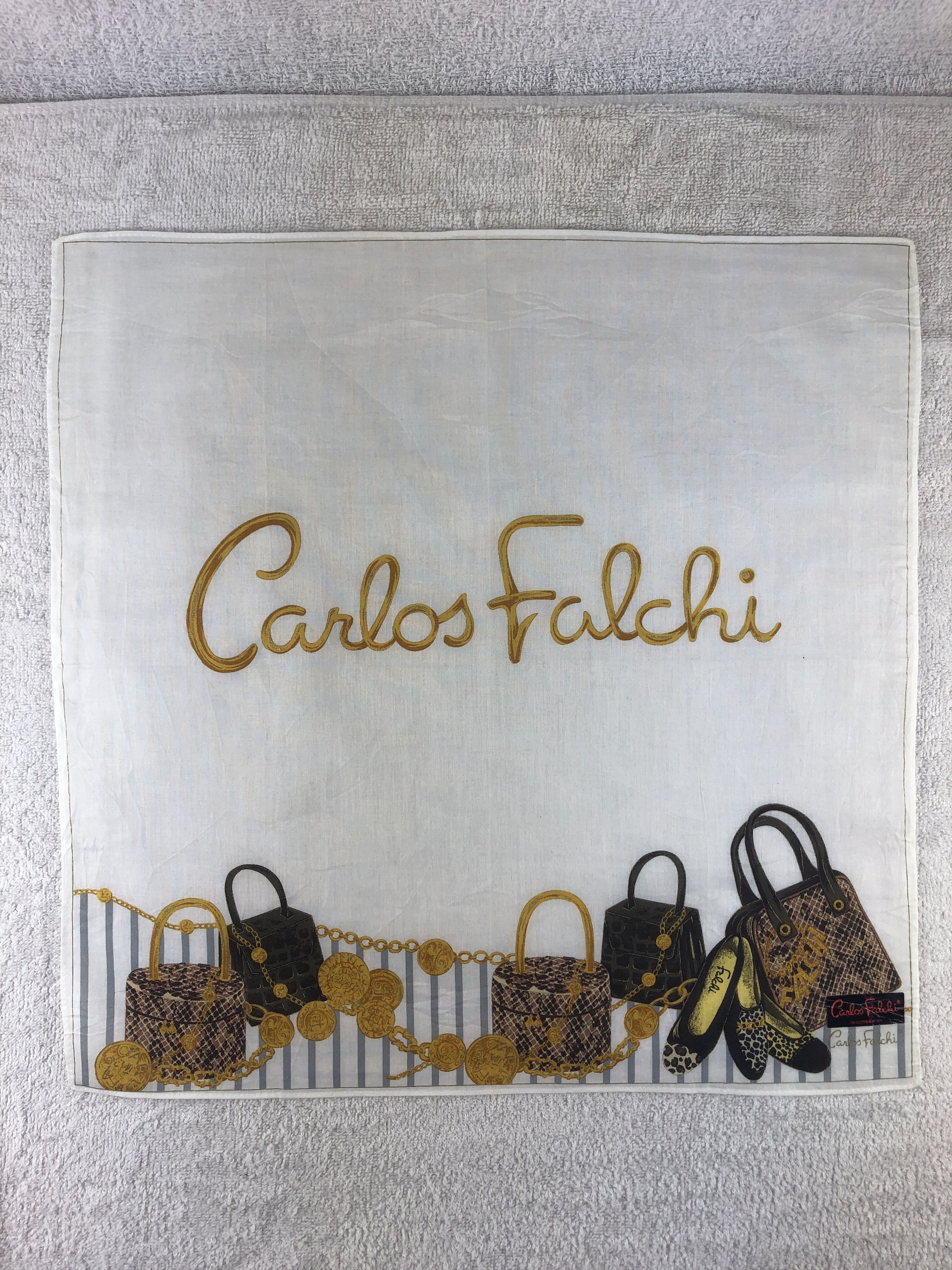 Vintage Carlos Falchi Handkerchief / Bandana / Neckerchief Size ONE SIZE - 3 Thumbnail