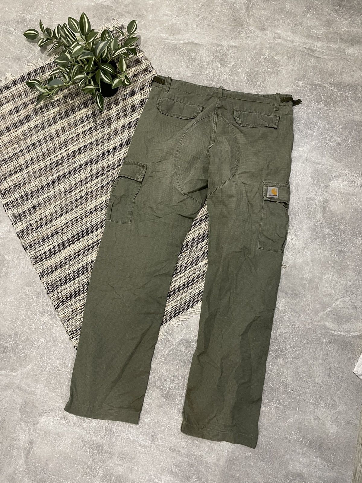 90s USA WORKWEAR DOUBLE KNEE PANT AVIATION CARGO MULTIPOCKET