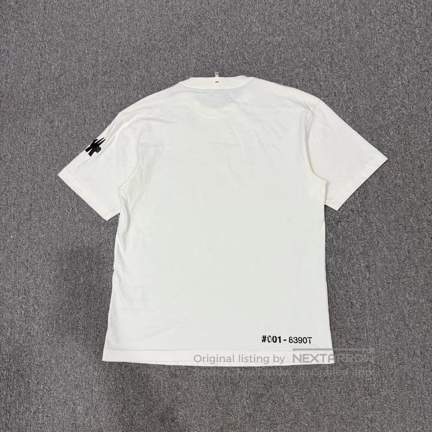 Moncler White Graphic Short Sleeve T-Shirt. Size US S / EU 44-46 / 1 - 2 Thumbnail