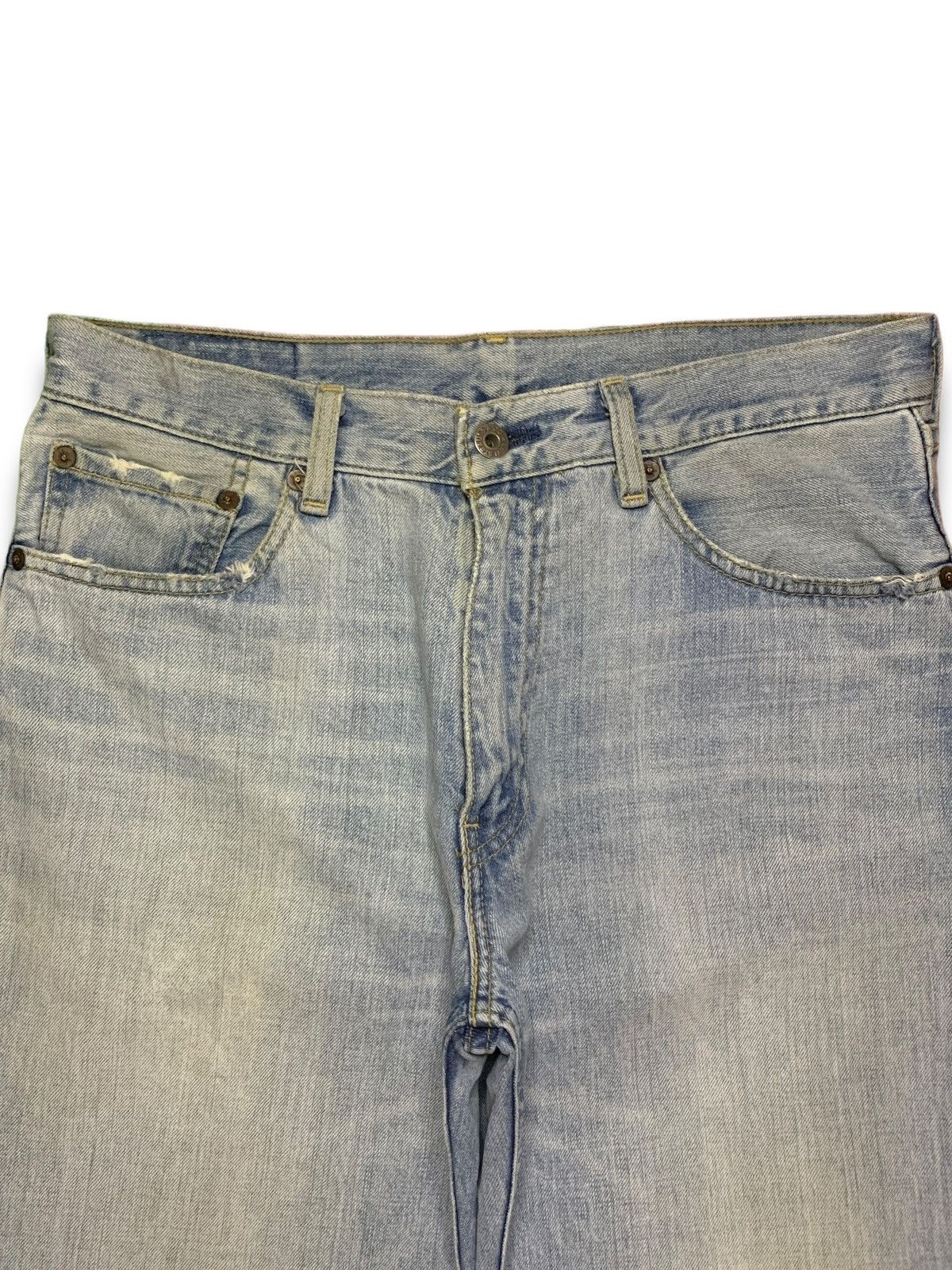 Levi's Vintage 90s Levis 502 Japan Light Wash Distress Baggy Jeans Size US 32 / EU 48 - 4 Thumbnail