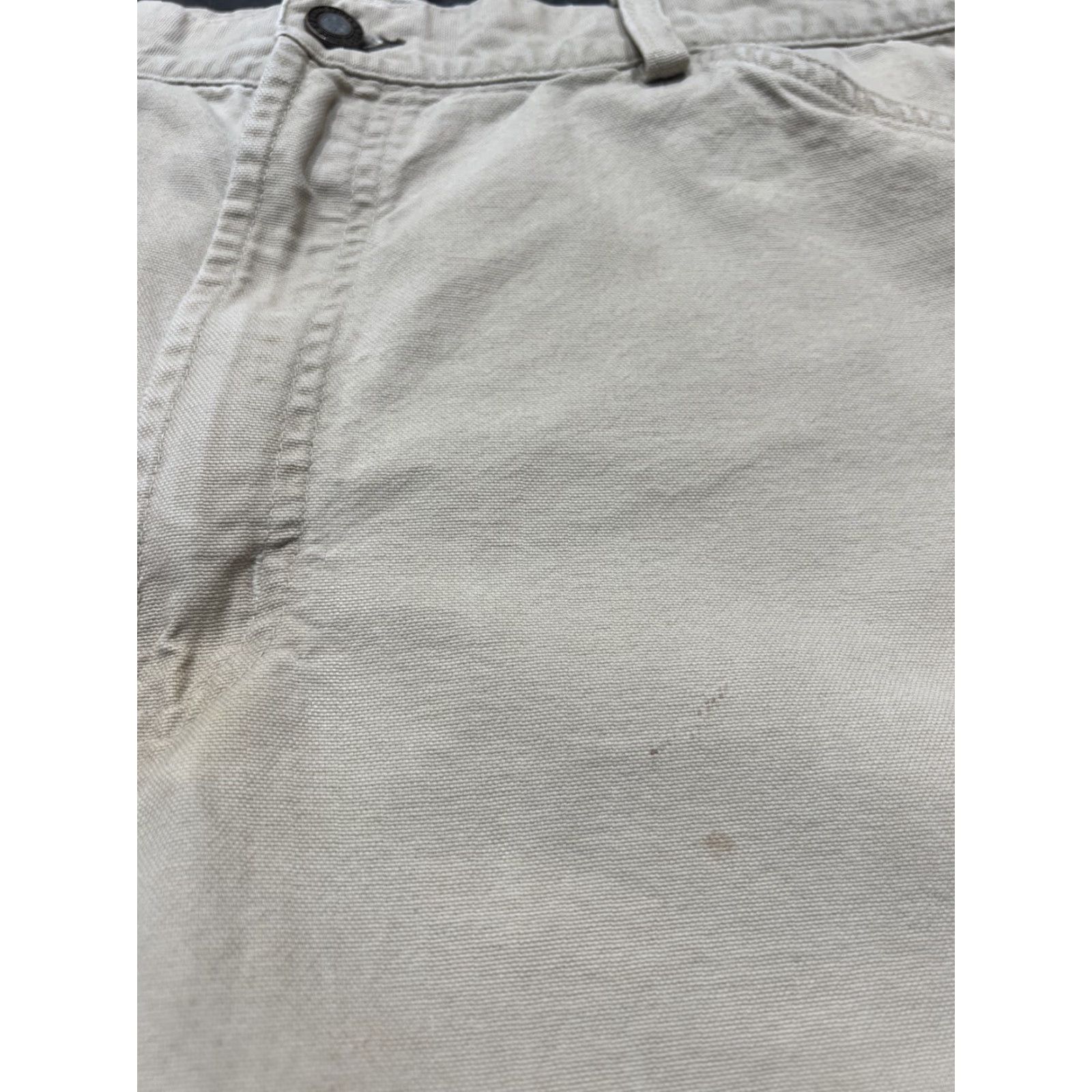 Patagonia Patagonia Khaki Beige Hiking Cotton Chino Shorts Mens Size 40 Regular Chinos Casual Zip Solid Beige Cotton 57130 Department Men Inseam 9 in Size 40 Size US 33 - 5 Thumbnail