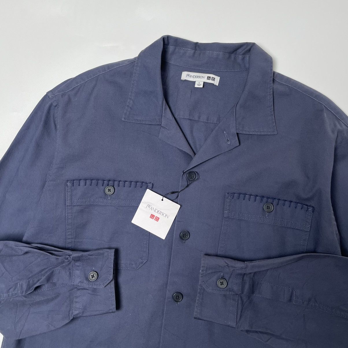 JW Anderson × Uniqlo JW Anderson Uniqlo Double Pocket Long Sleeve Shirt Size US L / EU 52-54 / 3 - 5 Thumbnail