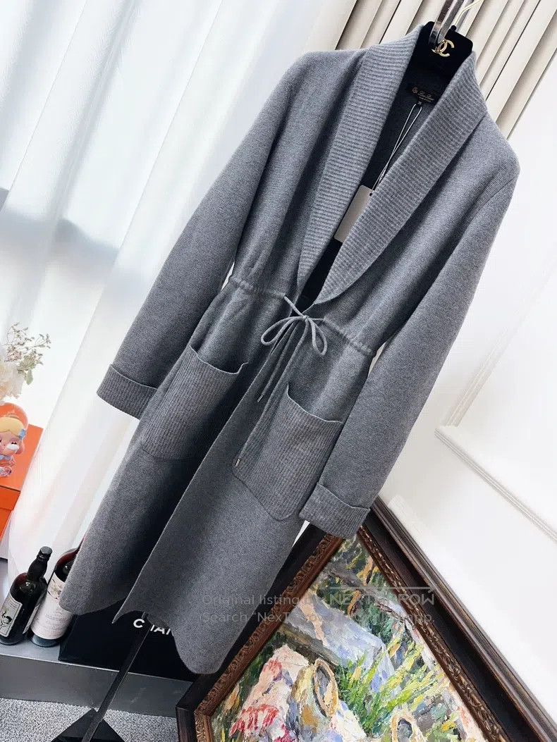 Loro Piana Loro Piana Dark Gray Cashmere and Silk Long Cardigan Size XXS / US 00 / IT 34 - 1 Thumbnail