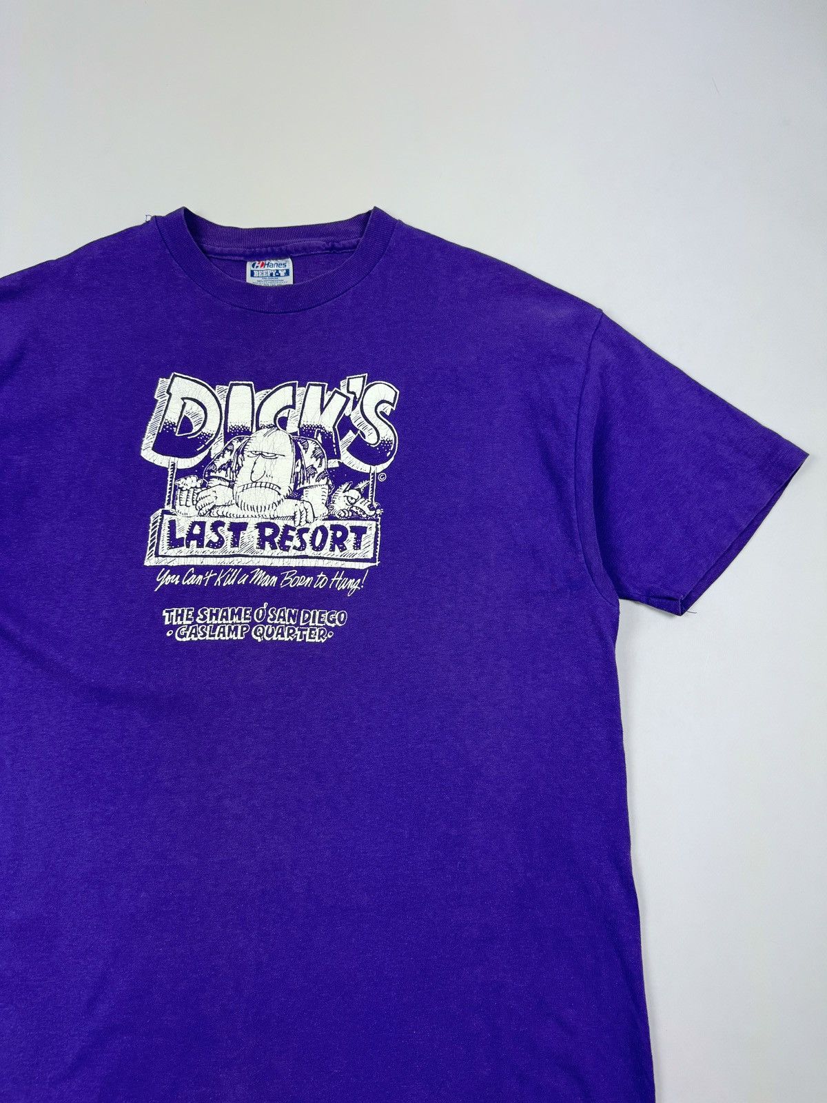 Hanes × Vintage 1990’s Vintage Dick’s Last Resort Single Stitch T-Shirt Size US XL / EU 56 / 4 - 2 Thumbnail