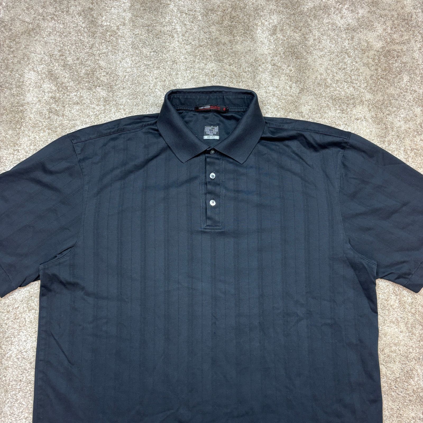 Nike × Tiger Woods Nike Tiger Woods Collection Striped Performance Polo Men's L Size US L / EU 52-54 / 3 - 2 Thumbnail
