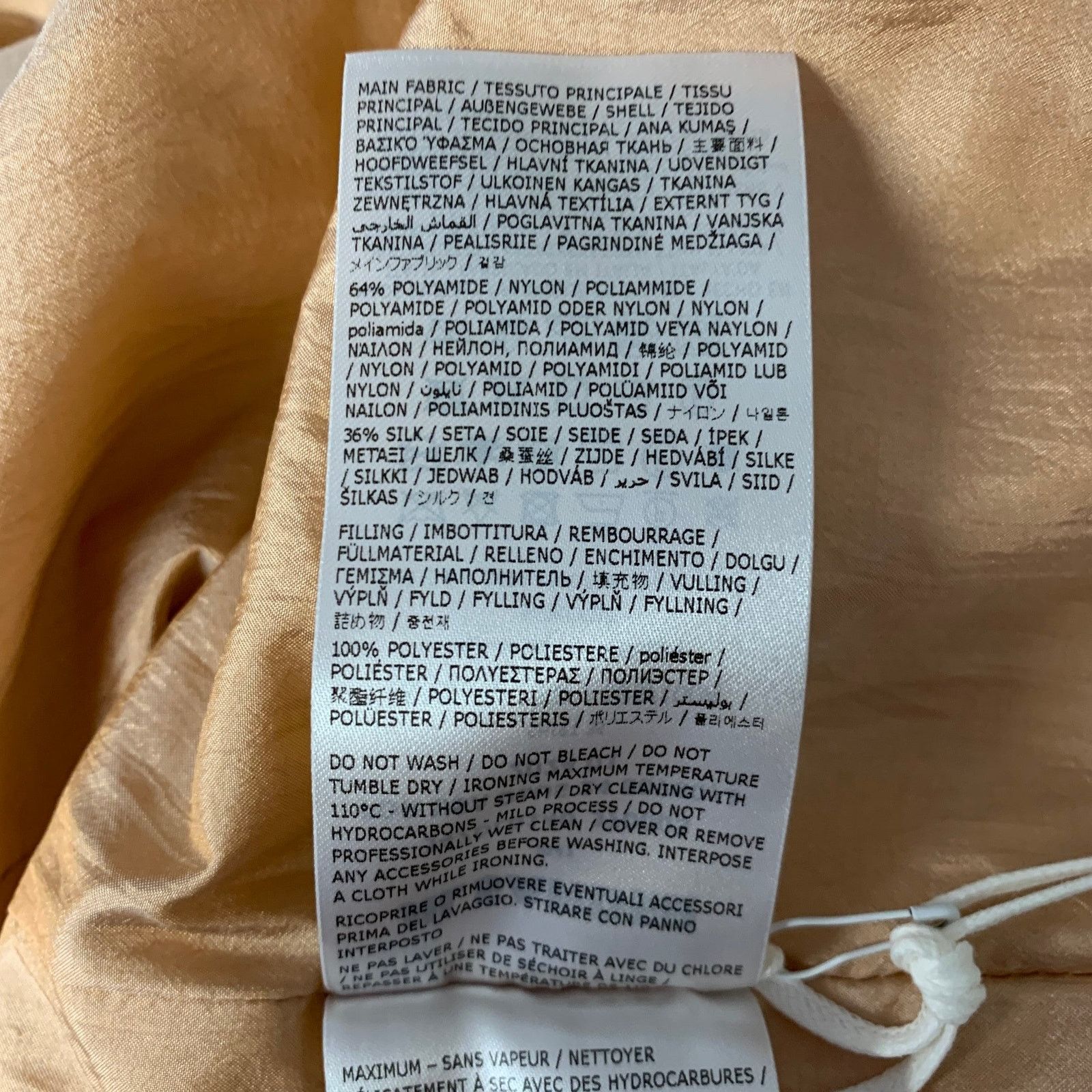 Jil Sander JIL SANDER XL Pink Peach Polyamide Silk Camp Short Sleeve Size US XL / EU 56 / 4 - 7 Thumbnail
