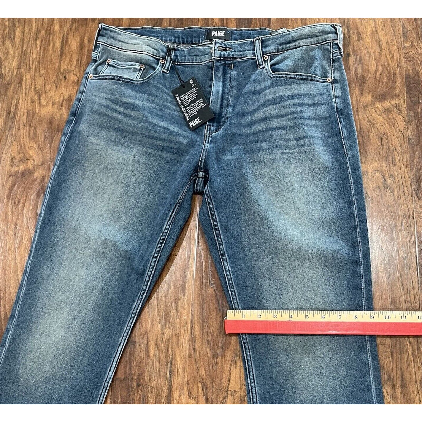 Paige Paige Jeans Men's Transcend Federal Slim Straight Size 36x32 Size US 36 / EU 52 - 9 Thumbnail