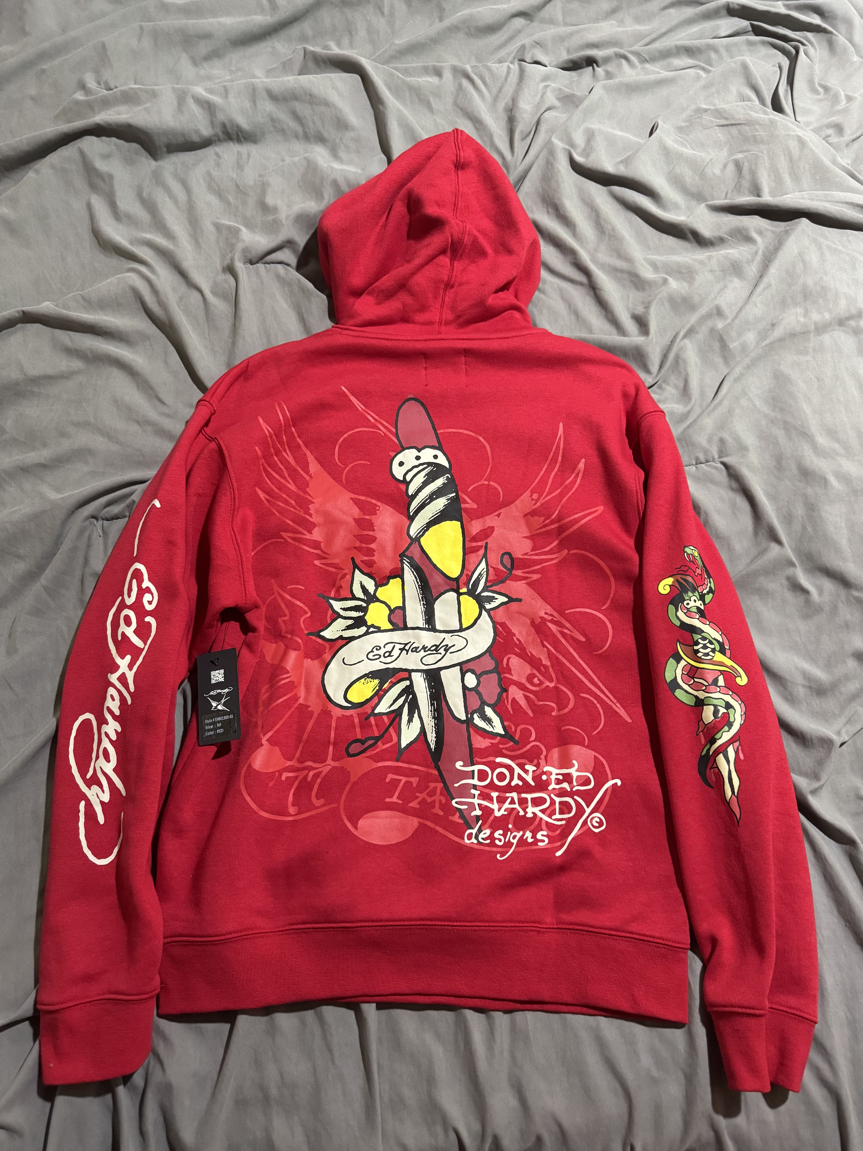 Ed Hardy Ed Hardy Eagle Tiger Red Hoodie Size US M / EU 48-50 / 2 - 2 Thumbnail