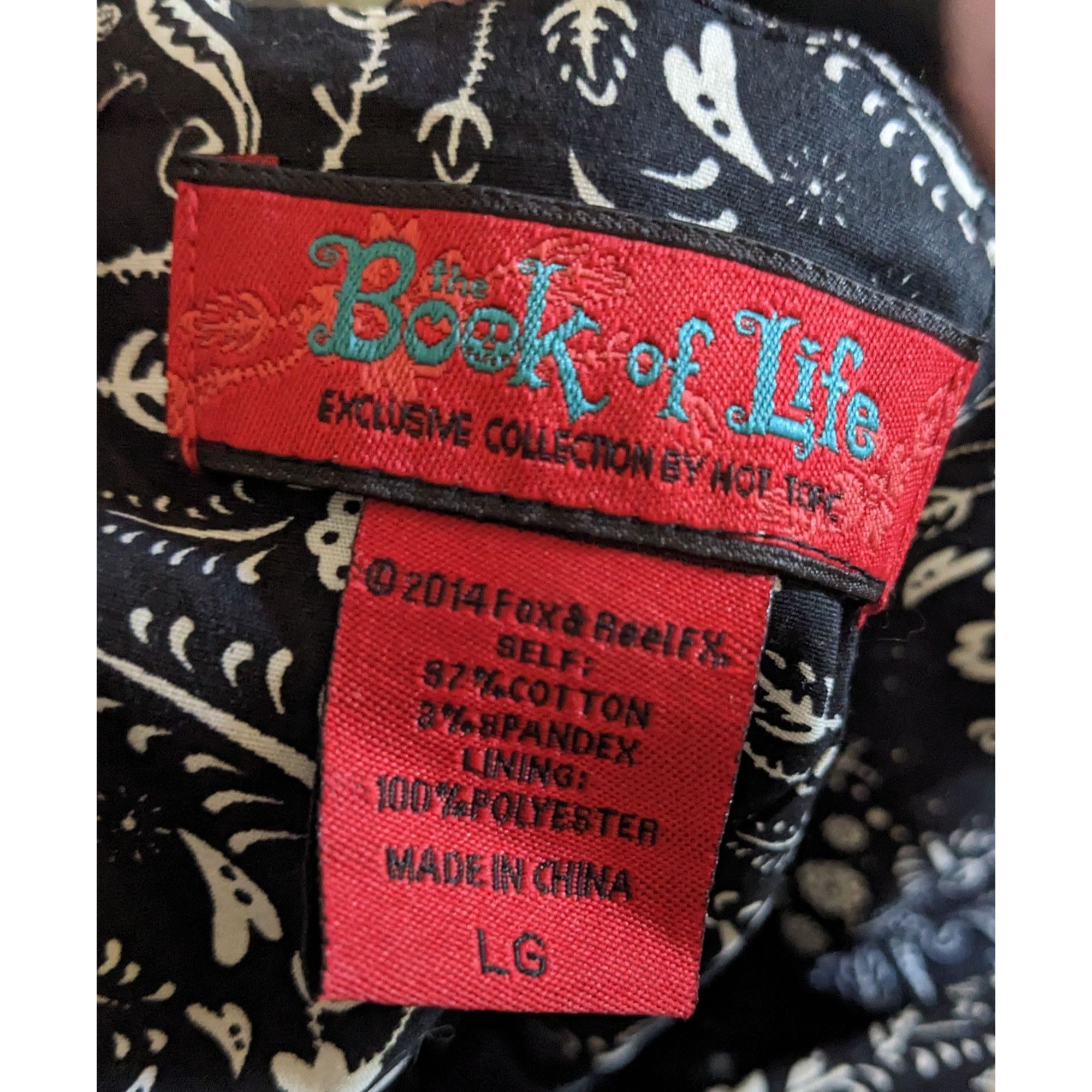 Other Hot Topic Book Of Life Black Floral Skeleton Halter Dress Si Size L / US 10 / IT 46 - 10 Thumbnail