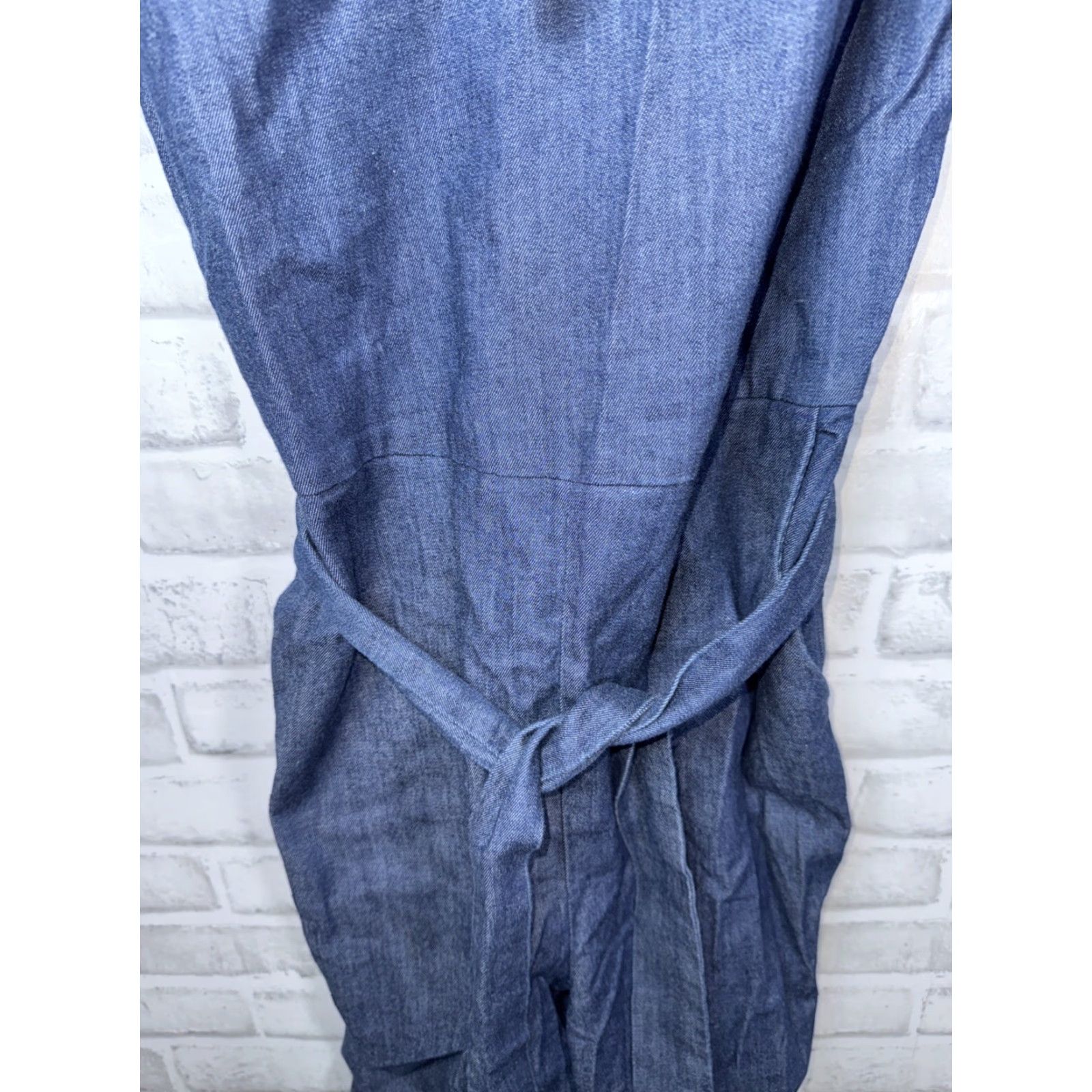 Banana Republic VINTAGE Banana Republic Women's Denim Jumper Size 6 Tall Blue Casual Dress Size M / US 6-8 / IT 42-44 - 4 Thumbnail