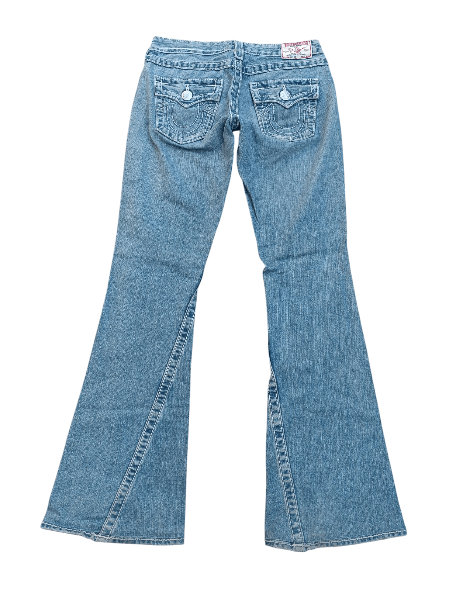 American Apparel × True Religion FLARED 💥 TRUE RELIGION DISTRESSED JOEY BIG T DENIM TR13 Size 27" / US 4 / IT 40 - 7 Thumbnail