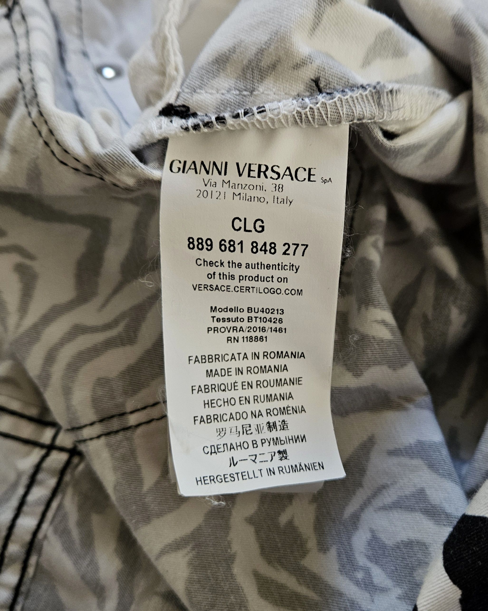 Versace Gianni Versace Versus Zebra Print Skinny Jeans 🦓 Size US 32 / EU 48 - 3 Thumbnail
