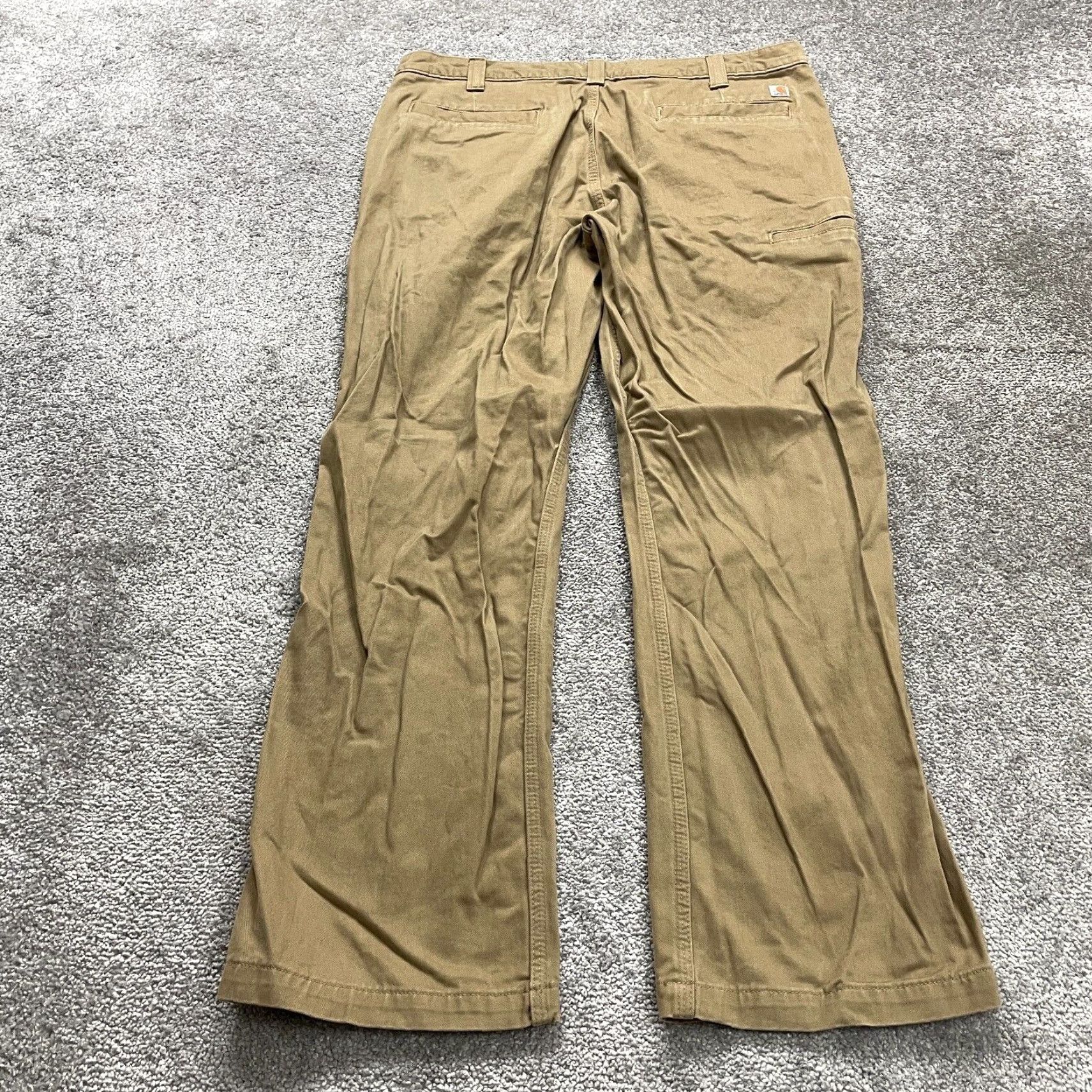 Carhartt VINTAGE Carhartt Relaxed Fit Carpenter Pants Men 39x31 Brown Cotton Workwear Size US 39 - 2 Thumbnail