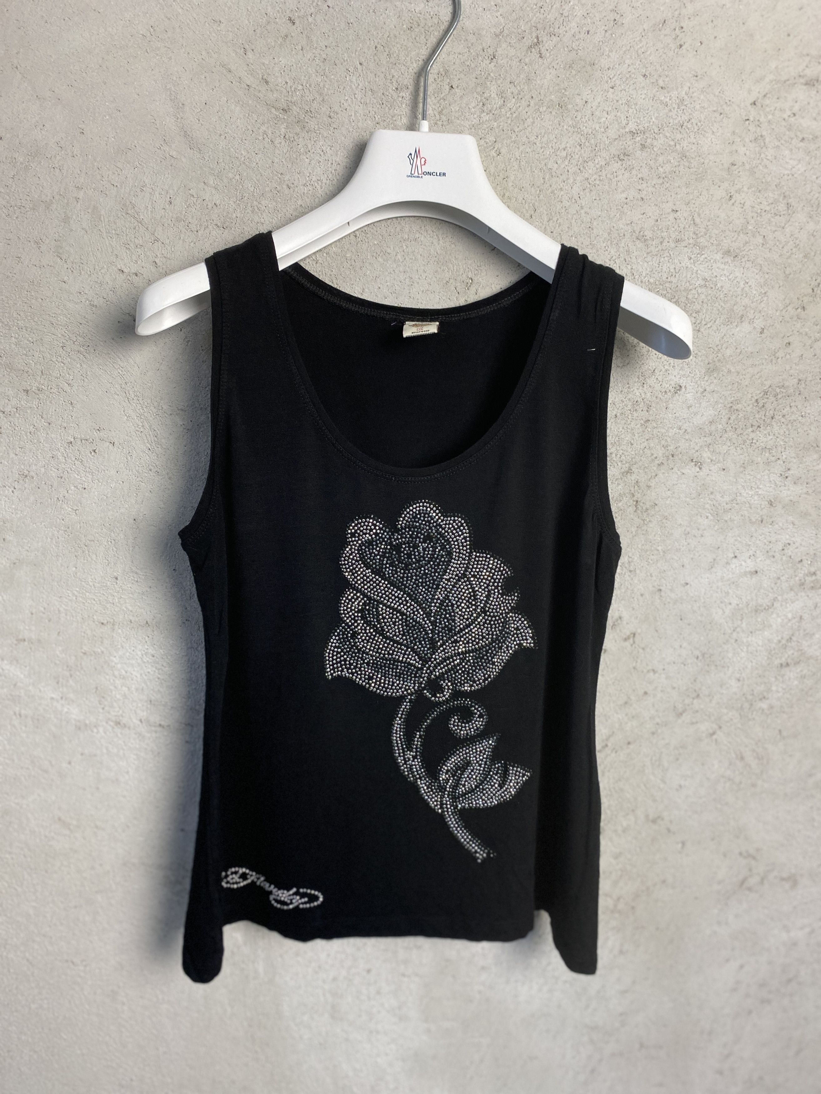 Ed Hardy Ed Hardy crystals tank top t-shirt tee y2k 00s Size S / US 4 / IT 40 - 1 Thumbnail