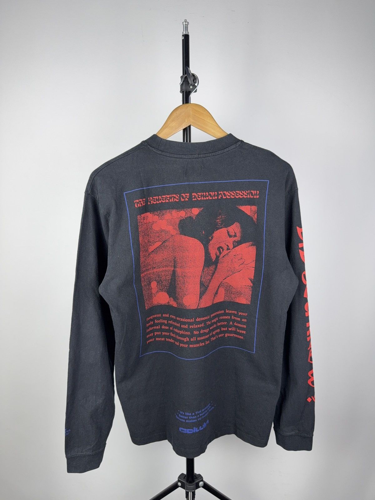 Edwin Edwin “Benefits of Demon Possession” Long Sleeve Tee S Size US S / EU 44-46 / 1 - 1 Thumbnail