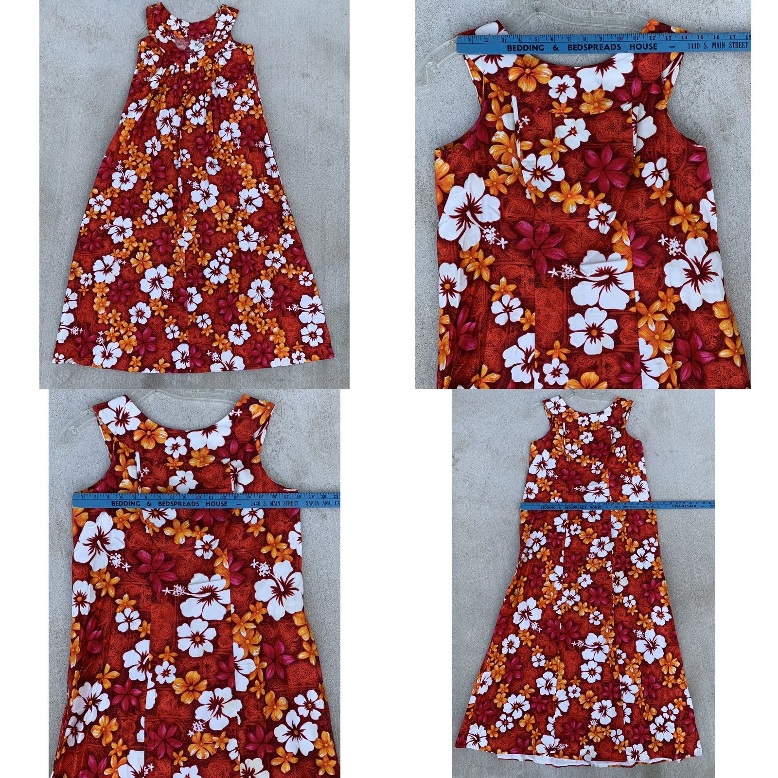 ALOHAS VINTAGE Aloha Loni Fashions Hawaiian Dress Maxi Tiki Aloha Hawaii Size M Cotton Size M / US 6-8 / IT 42-44 - 10 Thumbnail