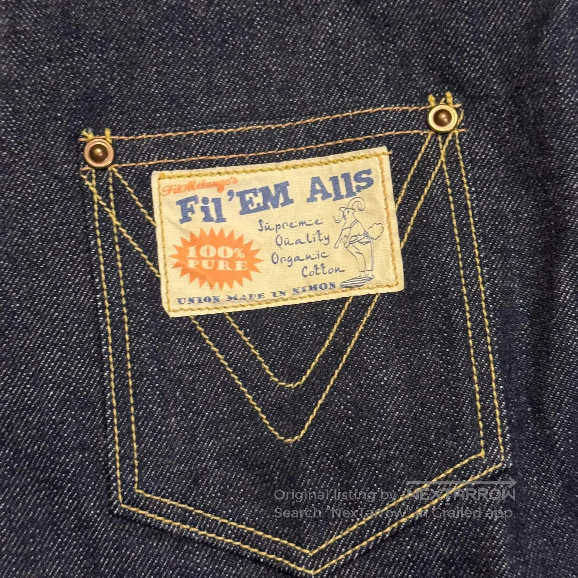 Vintage Vintage Japanese Denim Vest Fil'em Alls. Size US M / EU 48-50 / 2 - 6 Thumbnail