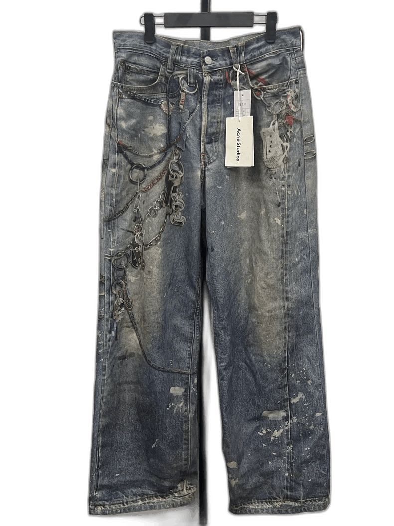 Acne Studios Acne Studios Baggy 3D Printed Jeans Size US 44 / EU 60 - 1 Thumbnail