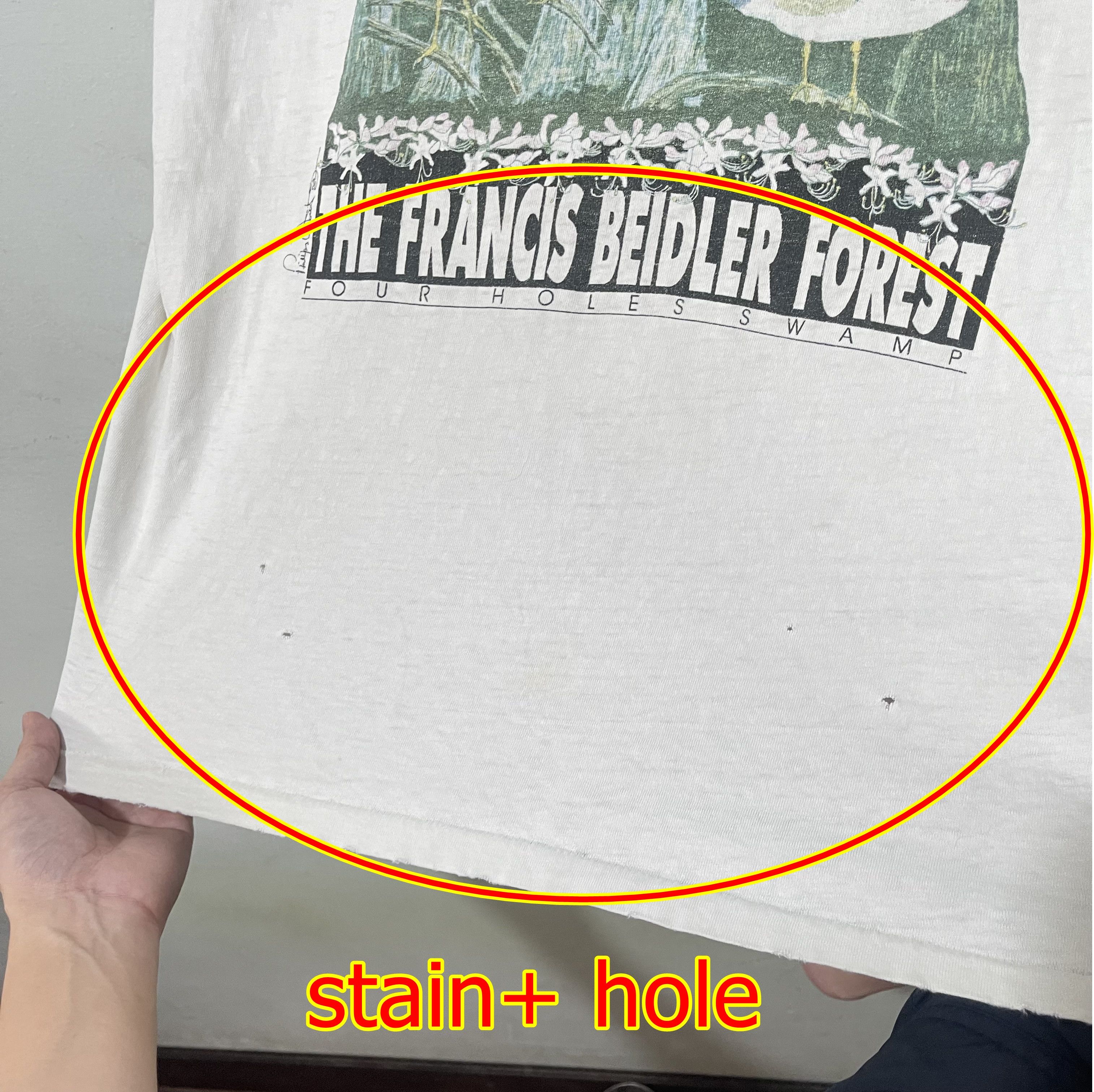 Vintage Vintage 90s Birdwatching Forest T-Shirt Size US XL / EU 56 / 4 - 13 Thumbnail