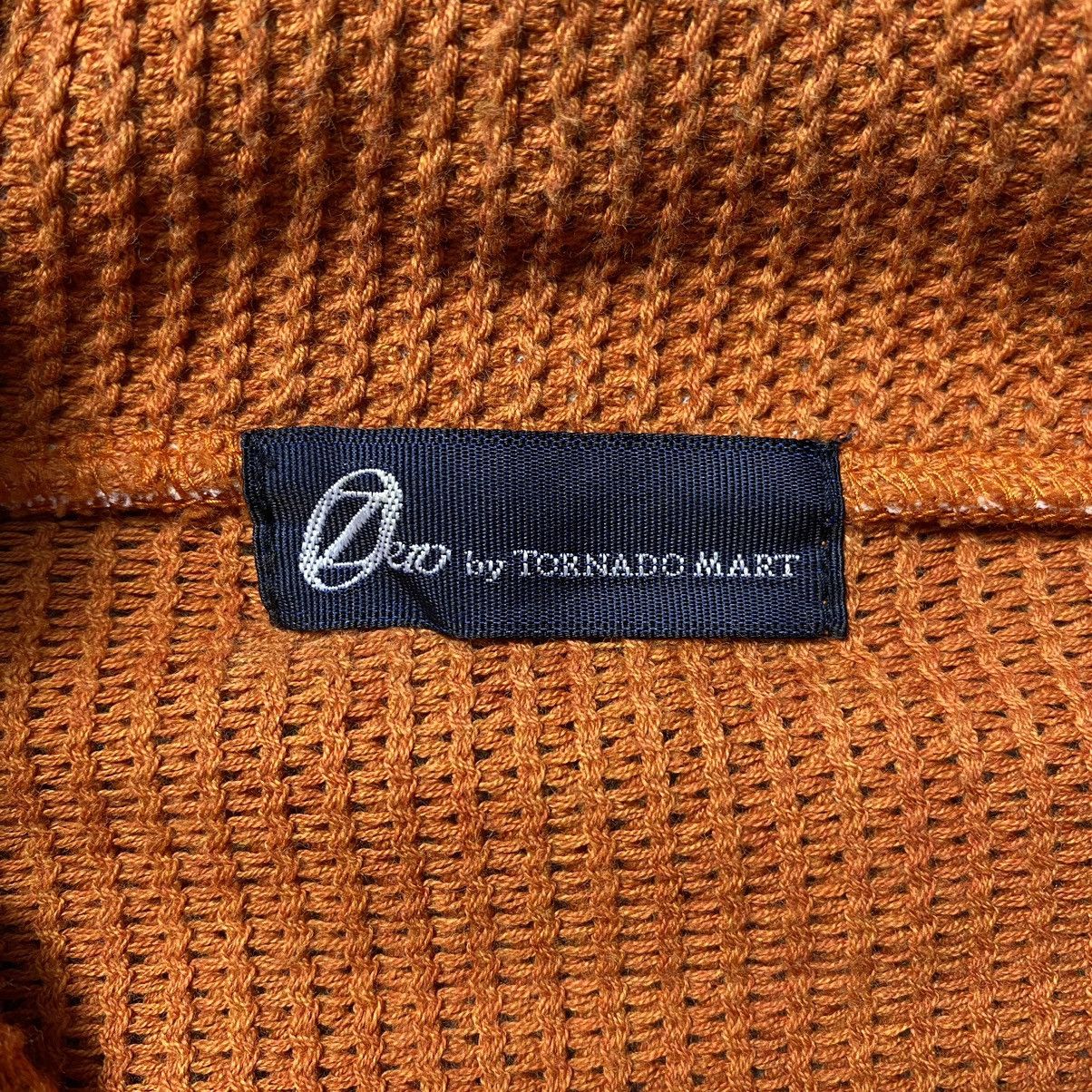 Tornado Mart Tornado Mart - Waffle Knit Belted Neck Size L / US 10 / IT 46 - 8 Thumbnail