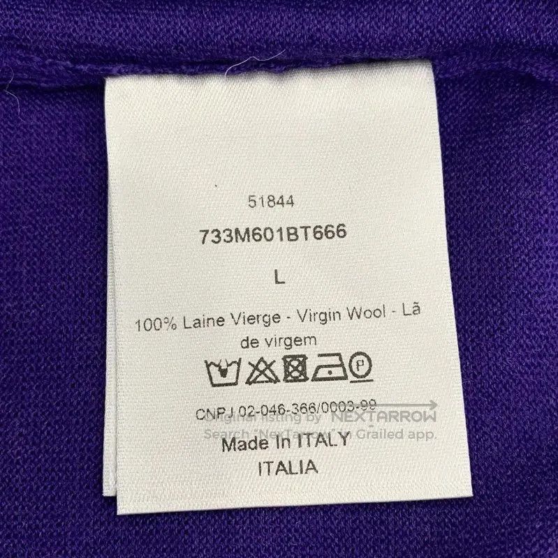 Other Dior Men's Purple Wool Sweater . Size US L / EU 52-54 / 3 - 6 Thumbnail