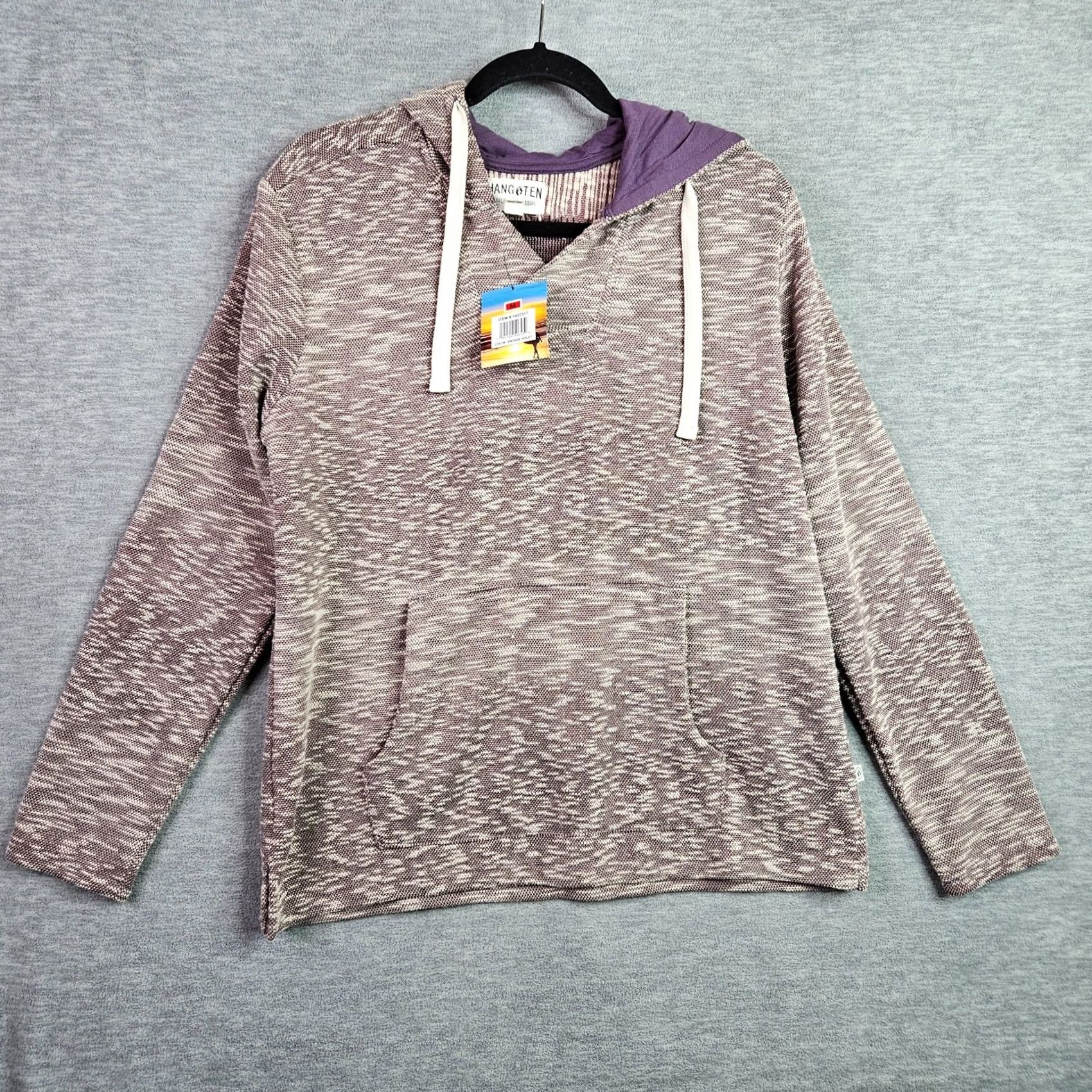 Hang Ten Hang Ten Hoodie Women’s Purple Space Dye Pullover Long Sleeve Sweatshirt Size M Size M / US 6-8 / IT 42-44 - 2 Thumbnail