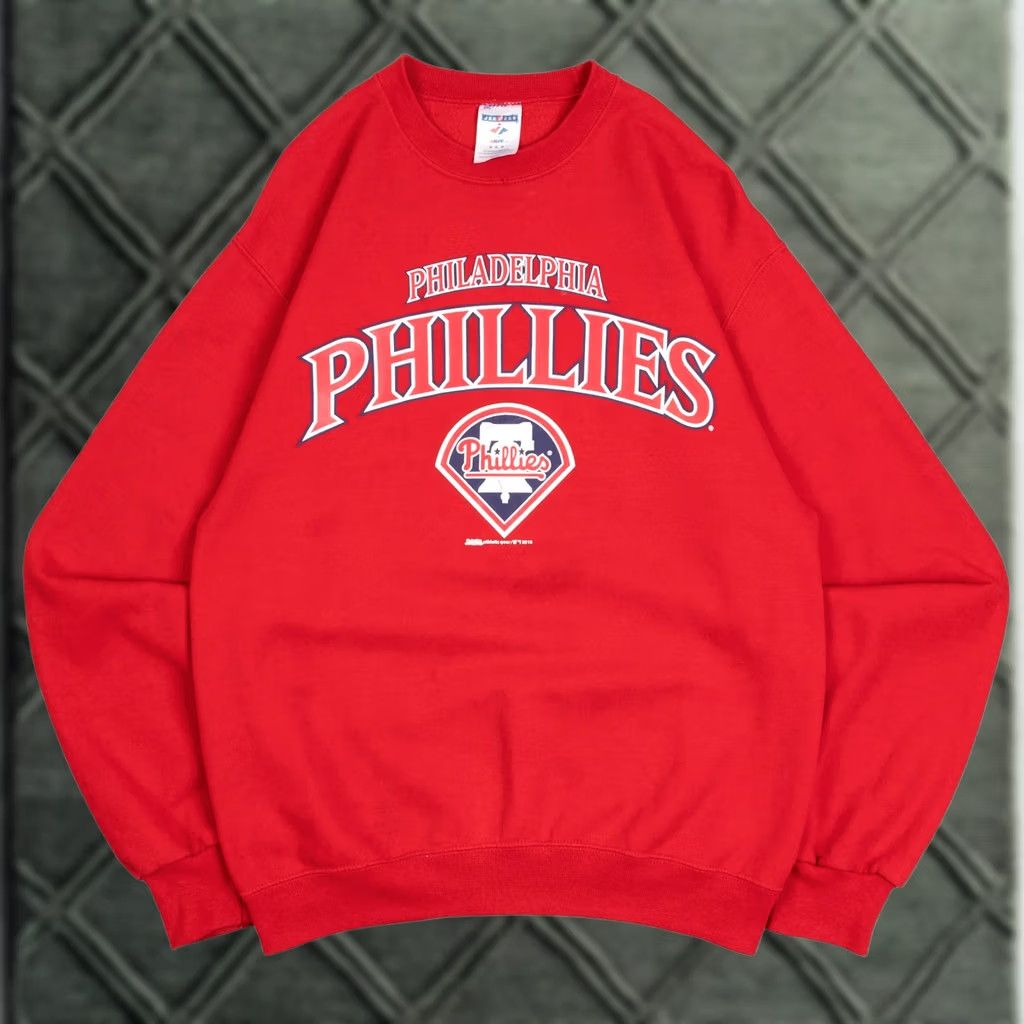 Jerzees Jerzees Vintage Philadelphia Phillies Sweatshirt Men’s Red Medium Sweatshirt Size US M / EU 48-50 / 2 - 1 Thumbnail
