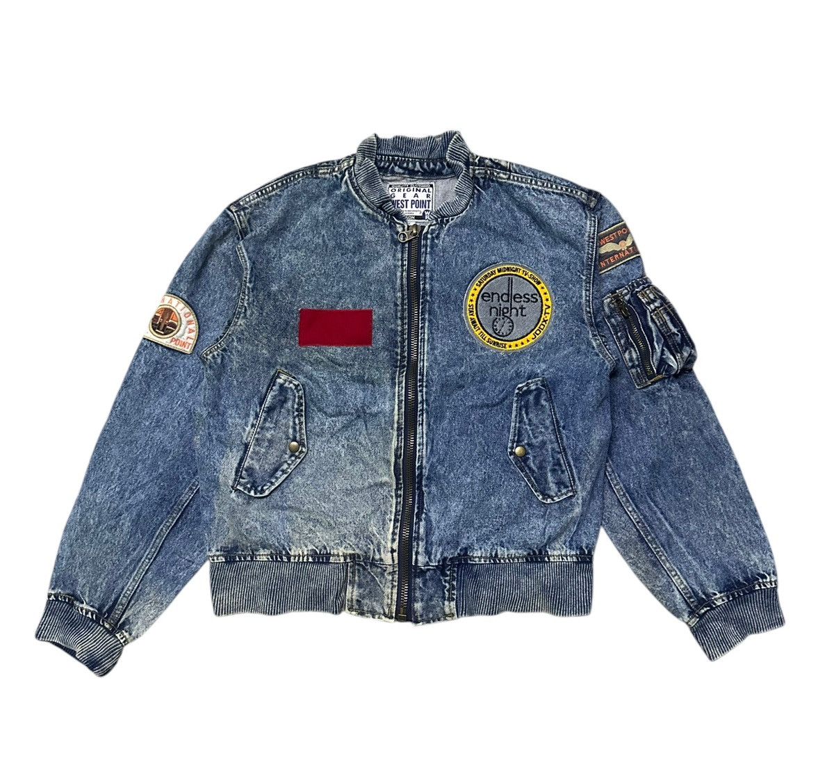 Japanese Brand Vintage Bobson denim bomber jacket Size US L / EU 52-54 / 3 - 6 Thumbnail