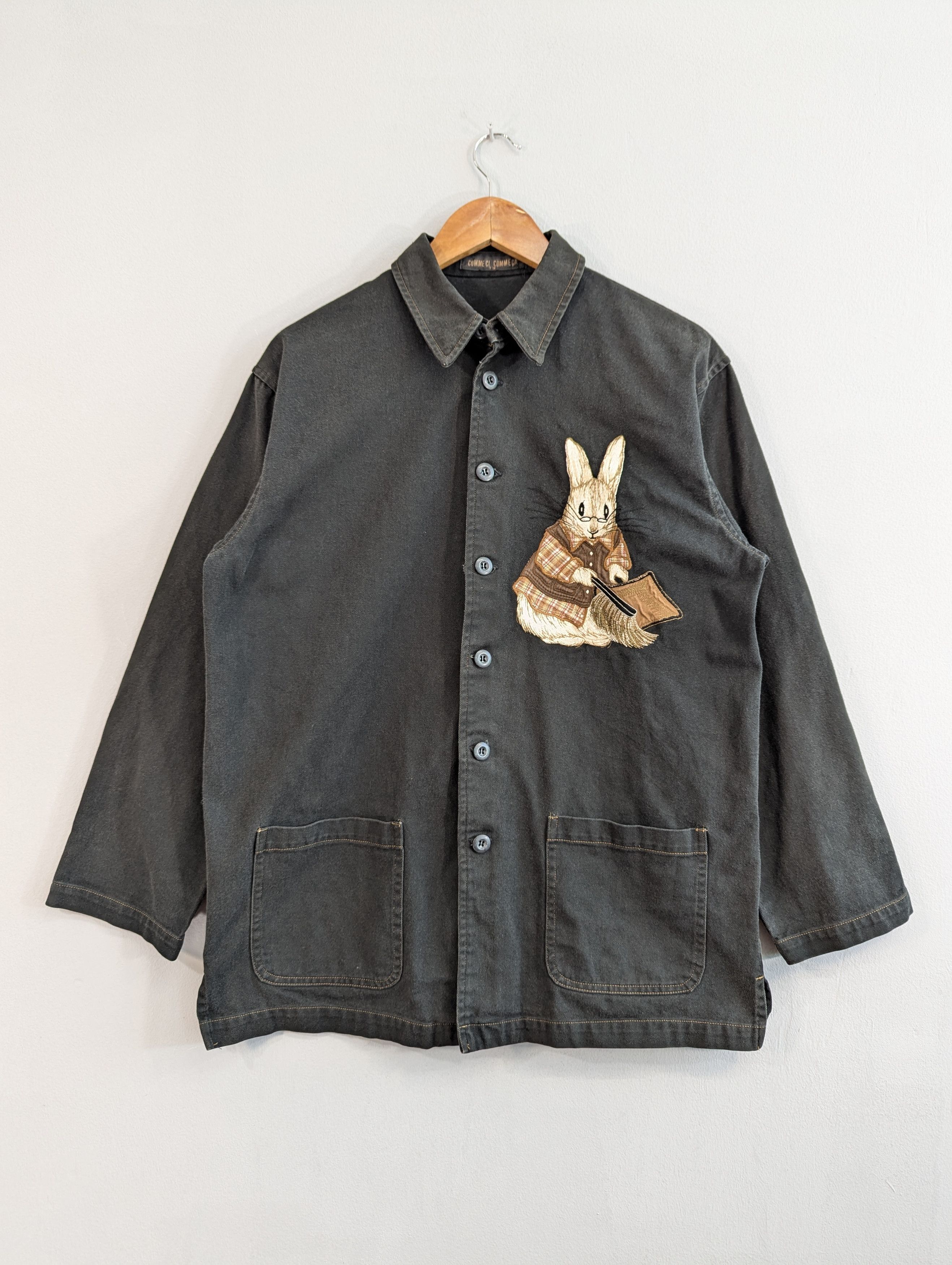 Japanese Brand Vintage Comme Ci Comme Ca Button Ups Distressed Jacket Size US L / EU 52-54 / 3 - 3 Thumbnail