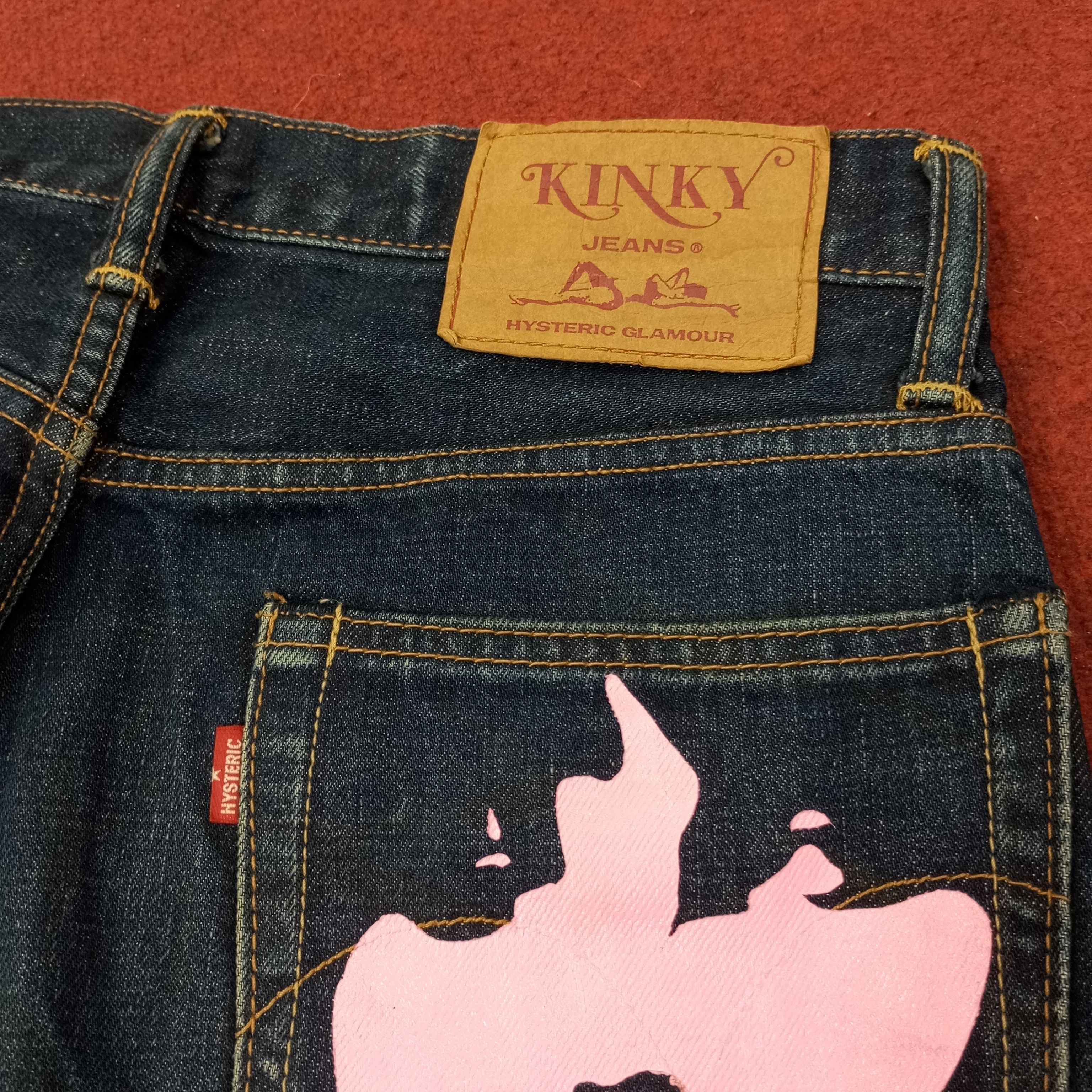 Hysteric Glamour Hysteric Glamour Japanese Brand Custom Pink Art Jean c252n26 Size US 29 - 3 Thumbnail
