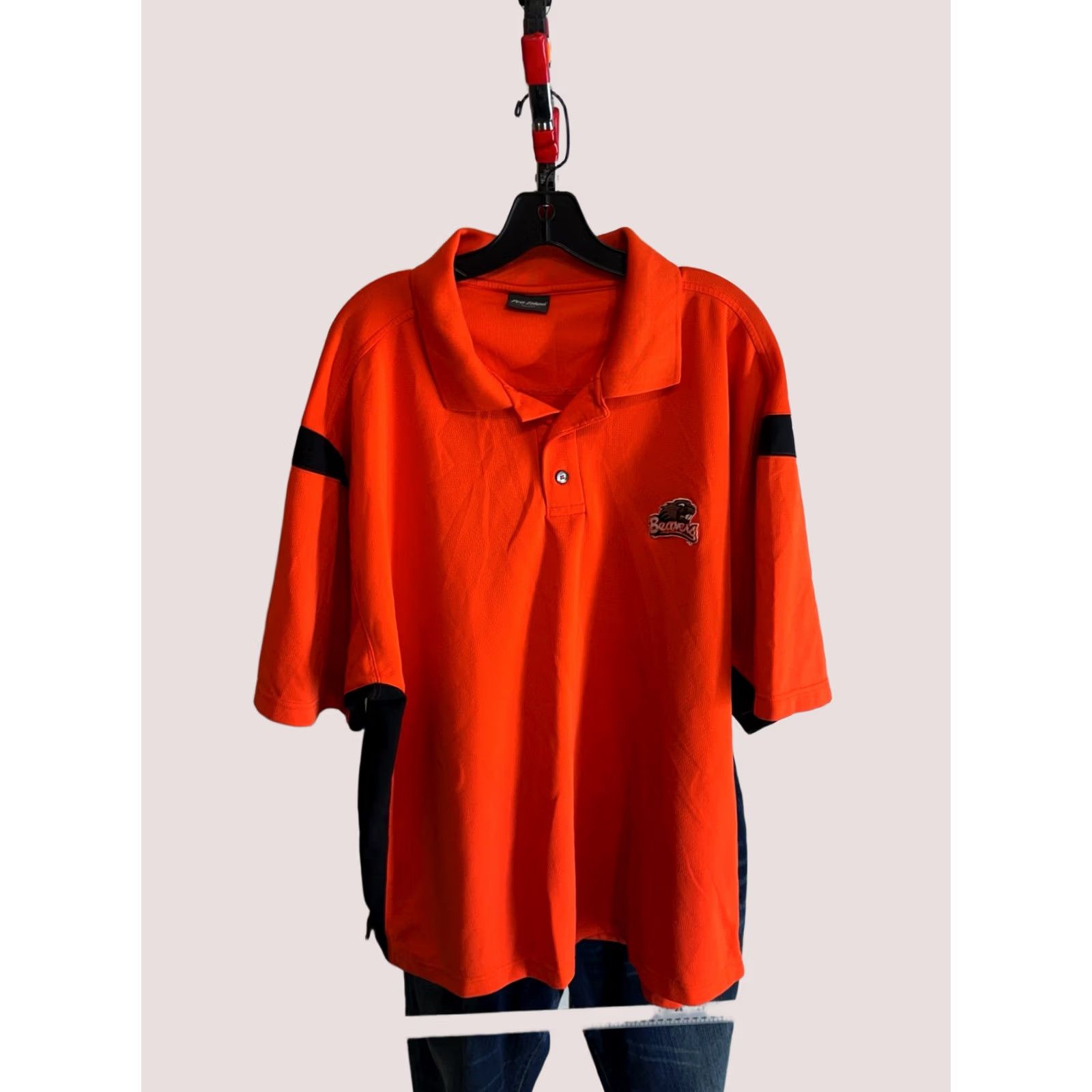 Vintage Nike Pro Edge Embroiderd Oregon Beavers Poly POLO SHIRT 2XL XXL Shirt Mens Polo Oregon Beavers Pro Edge Embroiderd Poly POLO SHIRT 2XL XXL Size US XXL / EU 58 / 5 - 1 Thumbnail