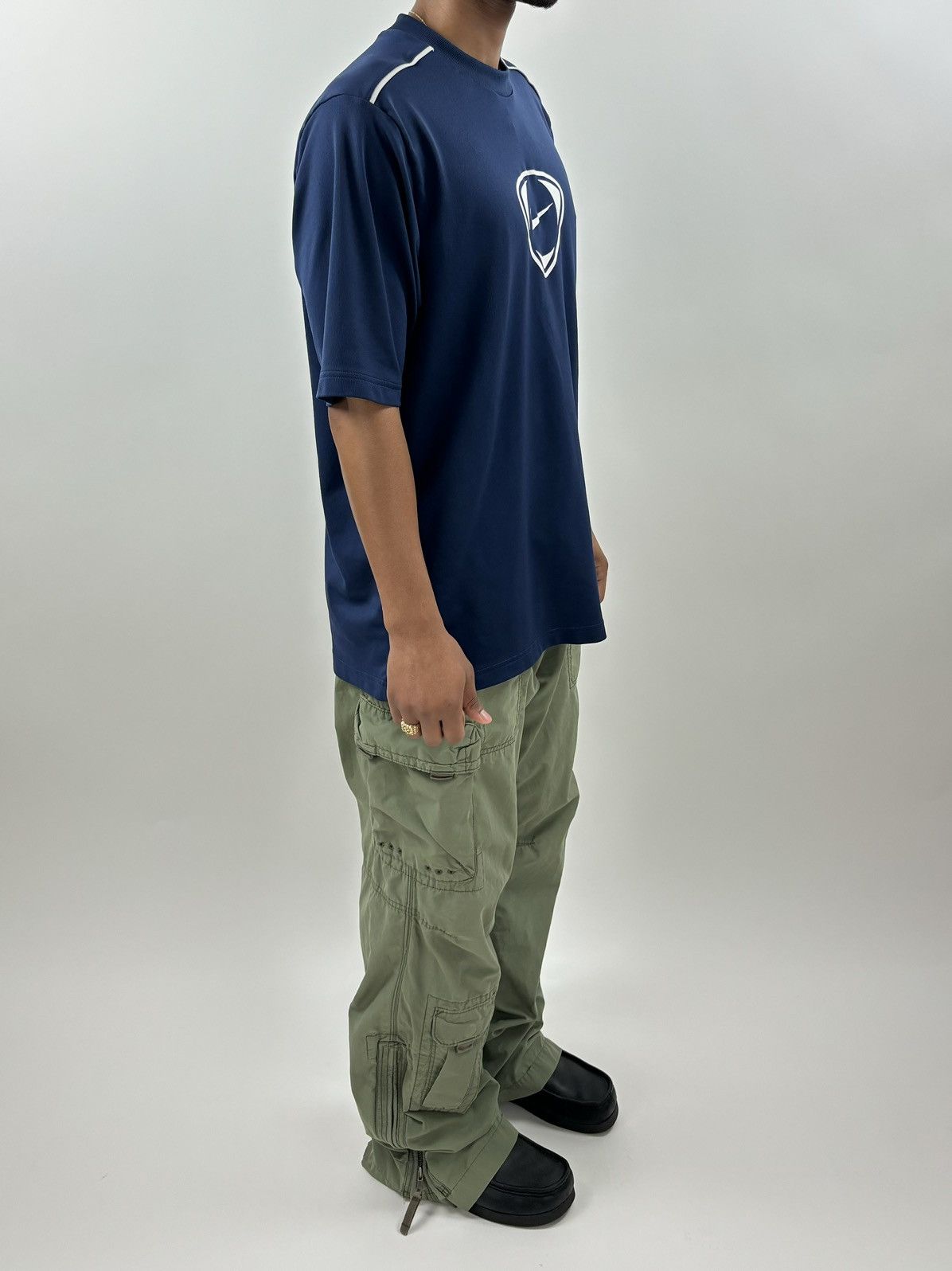 Nike × Vintage vintage Y2K NIKE TEAM Center Swoosh Soccer jersey Size US L / EU 52-54 / 3 - 6 Thumbnail