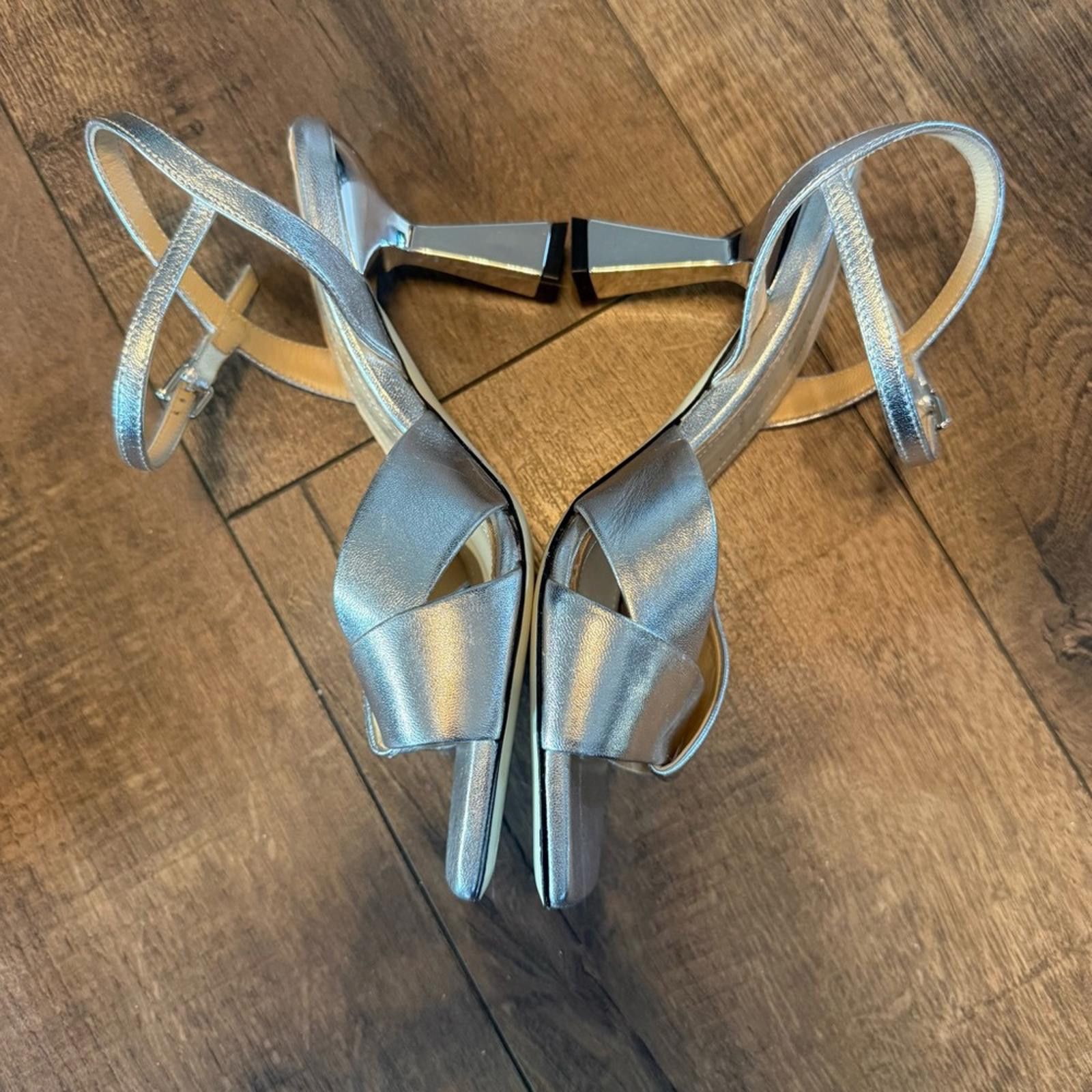 Ron White Ron White Silver ‘Ainsley’ Heels Size 39 Size US 8 / IT 38 - 4 Thumbnail