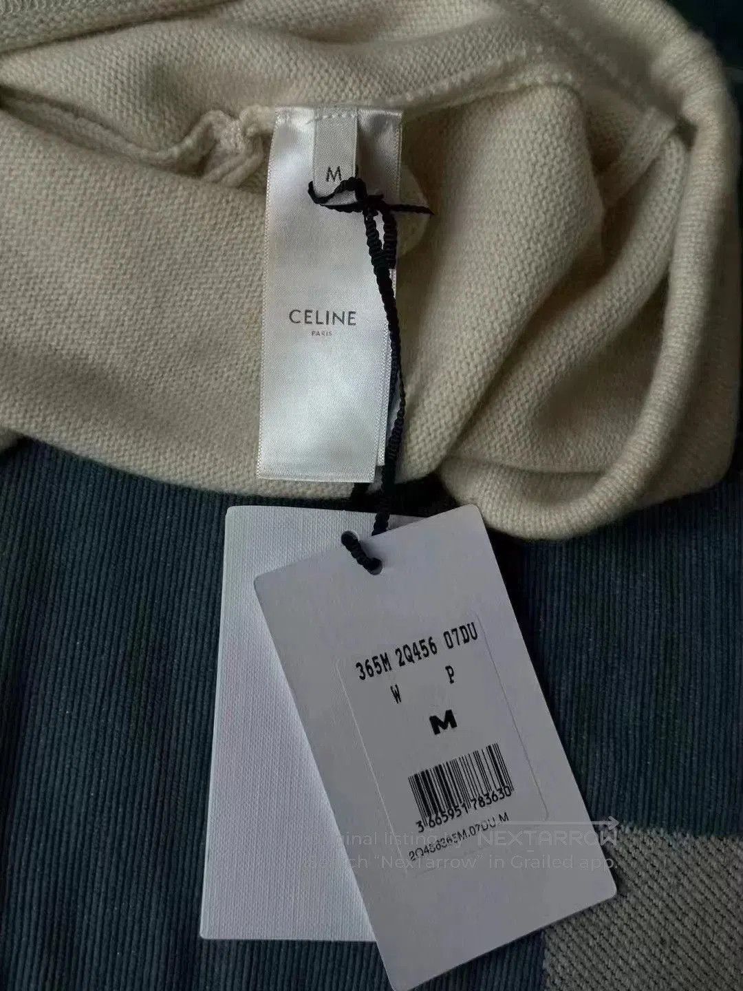 Celine celine beige cashmere letter sweater. Size M / US 6-8 / IT 42-44 - 2 Thumbnail