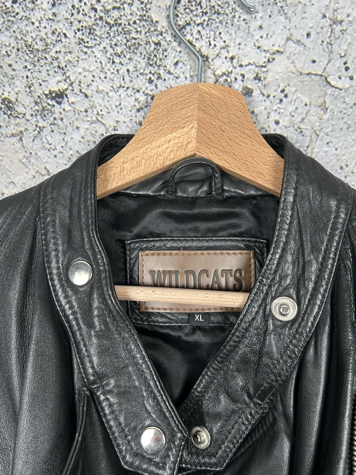 Genuine Leather Vintage Black Biker Genuine Leather Jacket Ramones Grunge Size XL / US 12-14 / IT 48-50 - 9 Thumbnail