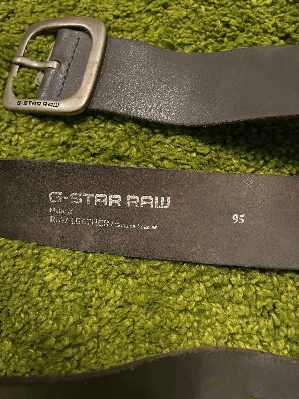 G-Star × Genuine Leather G-Star RAW real leather logo belt Size 36 - 4 Thumbnail