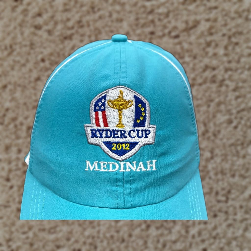 Vintage Kate Lord Hat Cap Strap Back Womens One Size Blue Golf Polyester 2012 Ryder Medinah Size ONE SIZE - 1 Thumbnail