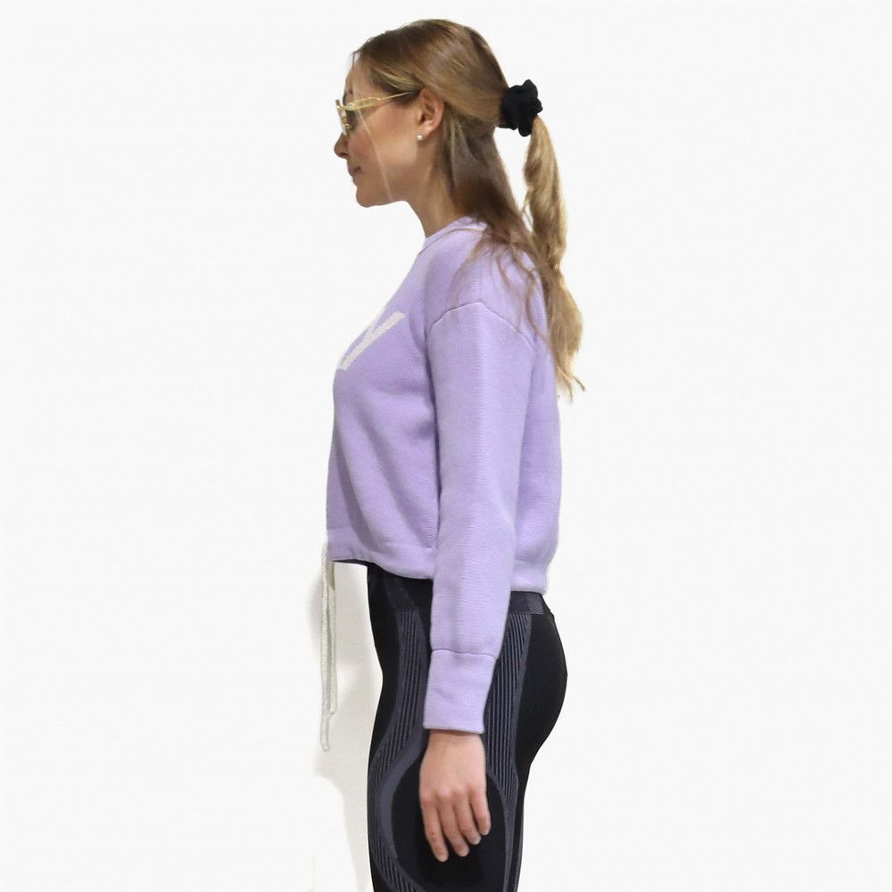 AUTRY o1y0725 Crewneck Sweater in Lilac Size S / US 4 / IT 40 - 2 Thumbnail
