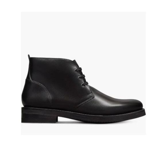 Allen Edmonds Allen Edmonds Mens Black Leather Donovan Lace Up Chukka Boot Size US 8 / EU 41 - 11 Thumbnail