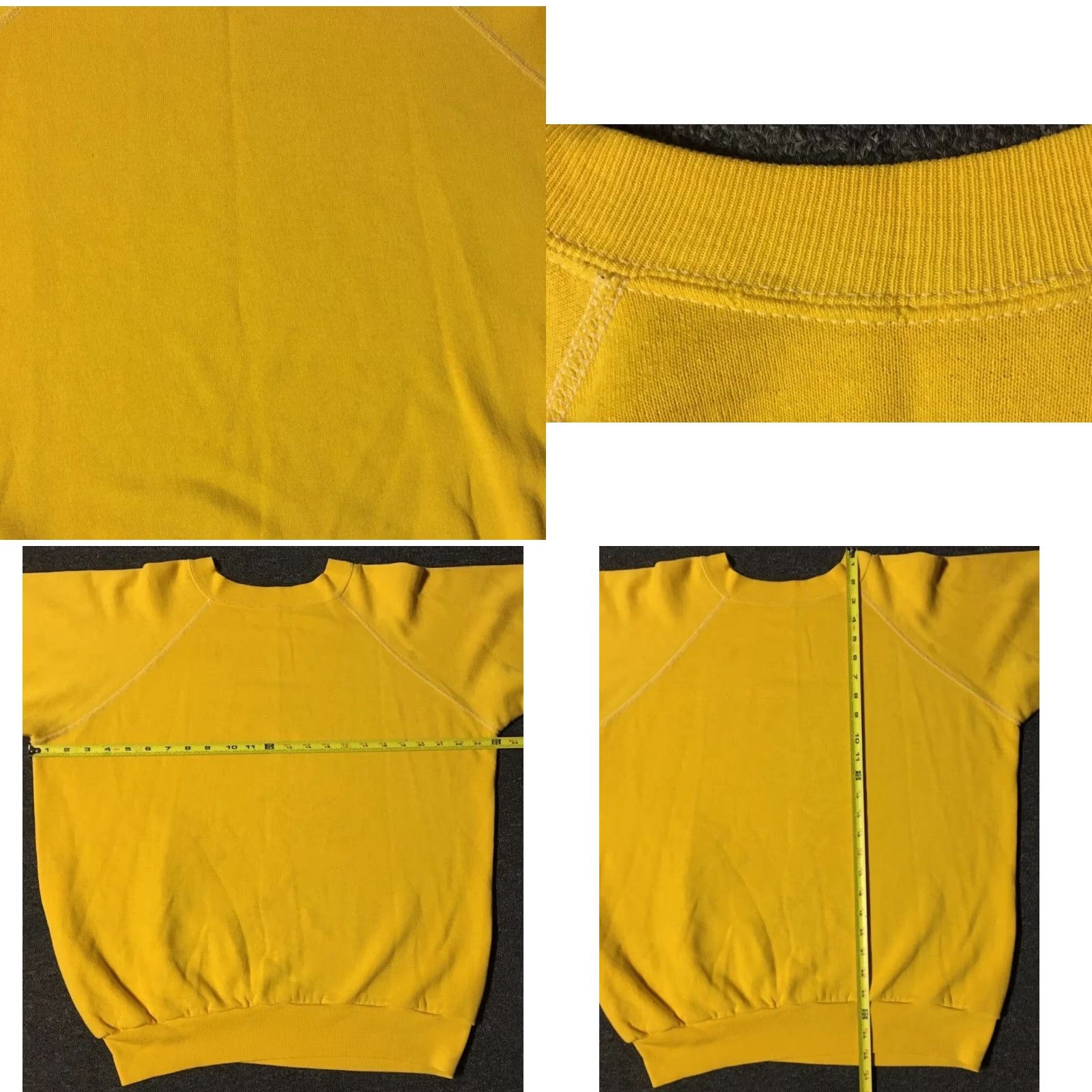 Vintage VINTAGE Vaporwave Hoodie Men L Yellow 70s 80s faded distressed USA Skate Surf Grunge Punk Biker Track Boxy Pullover Shirt Size US L / EU 52-54 / 3 - 9 Thumbnail