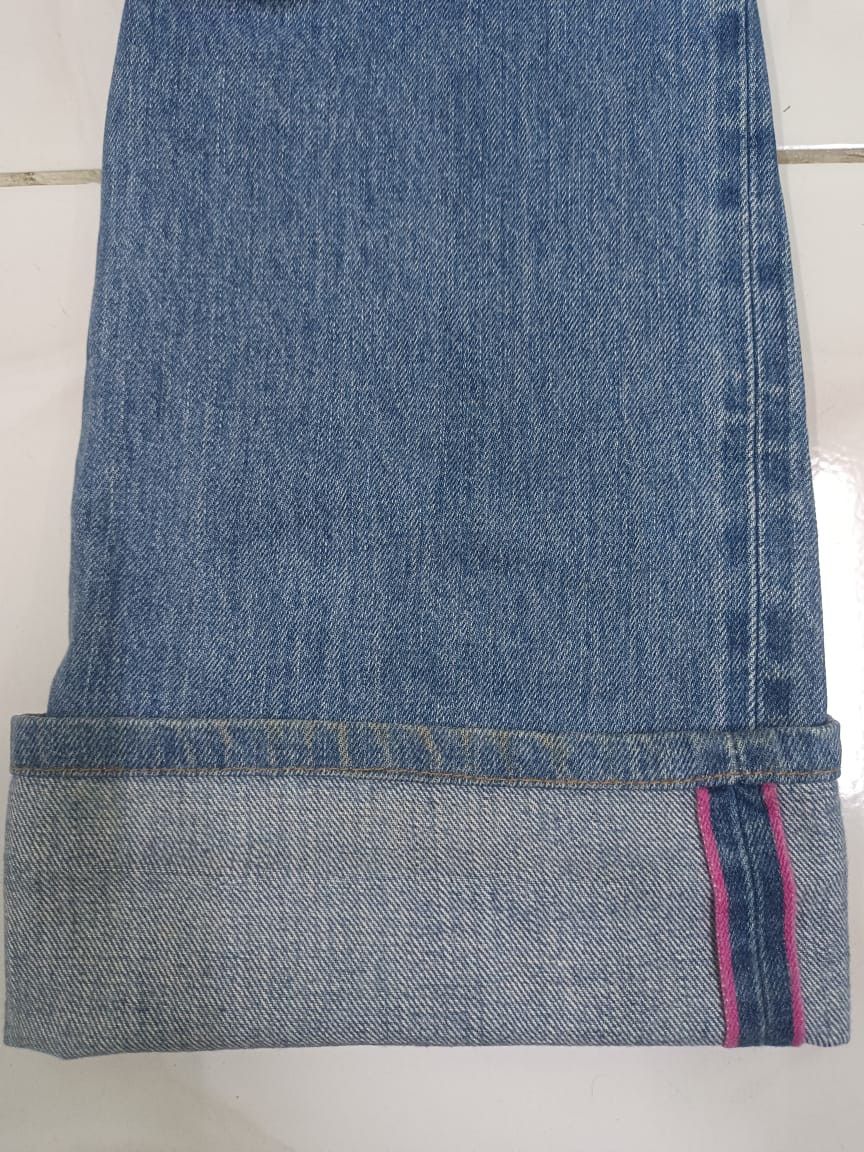 Fiorucci × Japanese Brand Vintage Fiorucci Safety Jeans Italy Red Selvedge Size US 31 - 3 Thumbnail