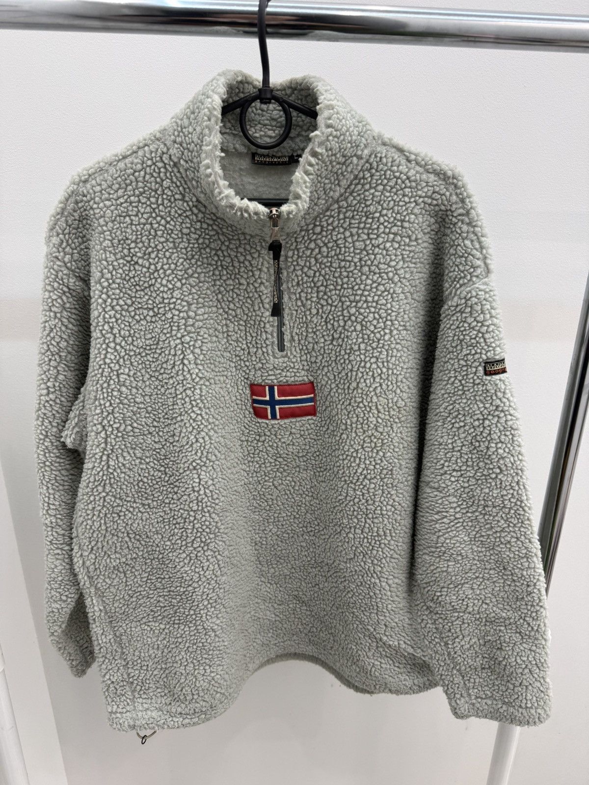 Napapijri Teddy Fleece Sherpa Zip Jacket
